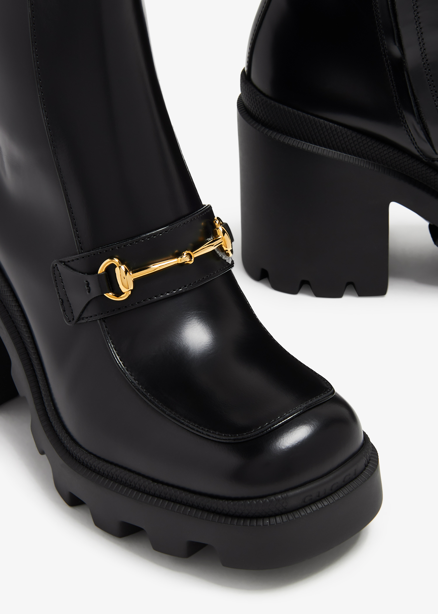 

Horsebit boots, Black