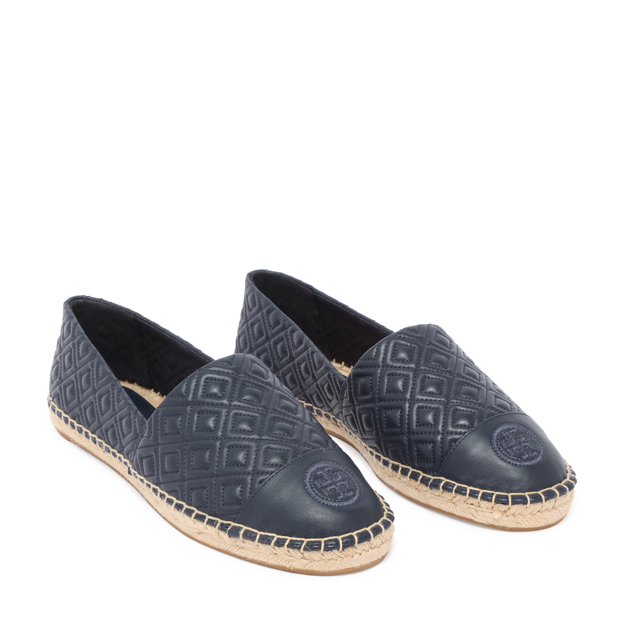 

Quilted flat espadrilles, Blue