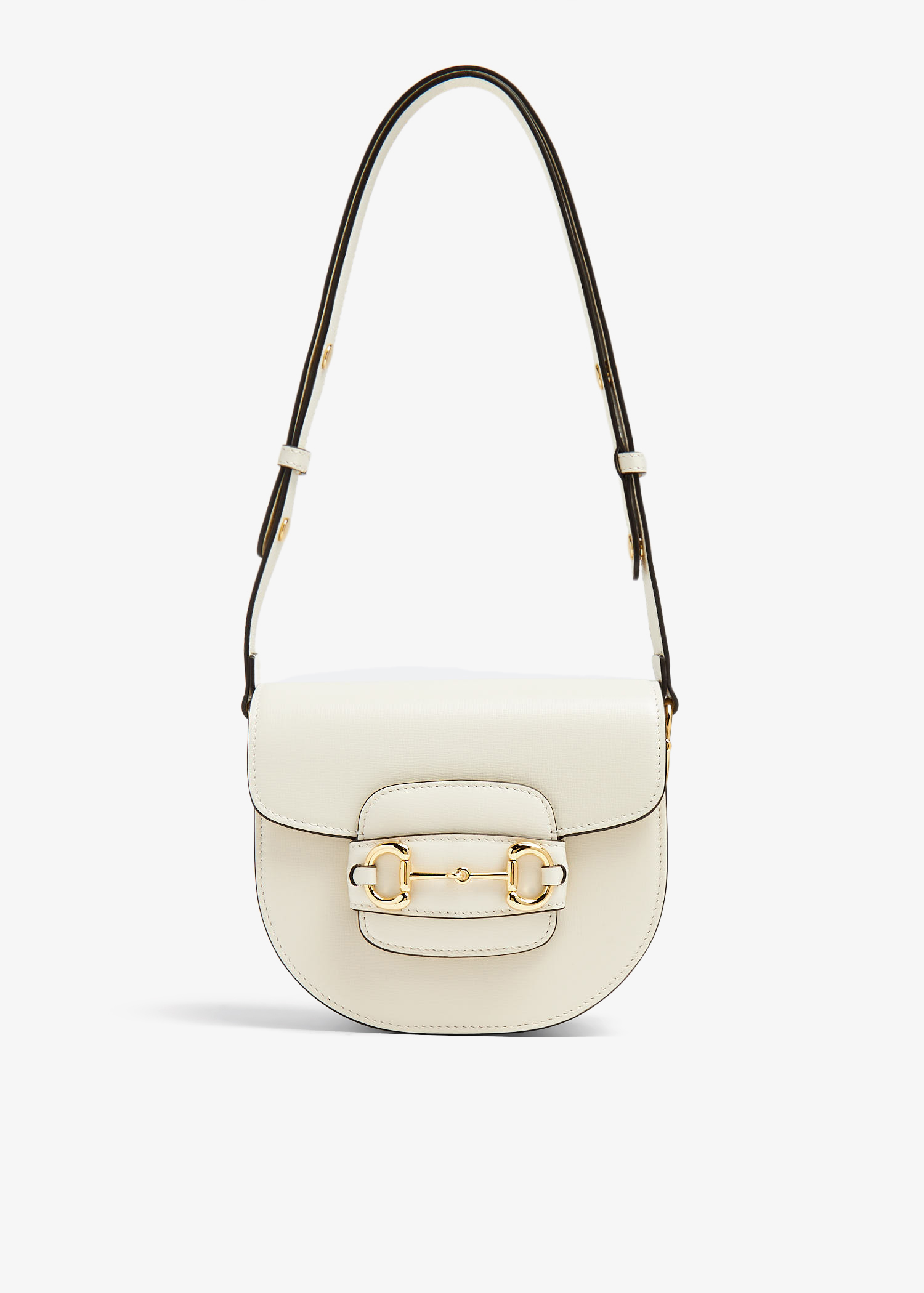 

Horsebit 1955 mini rounded bag, White