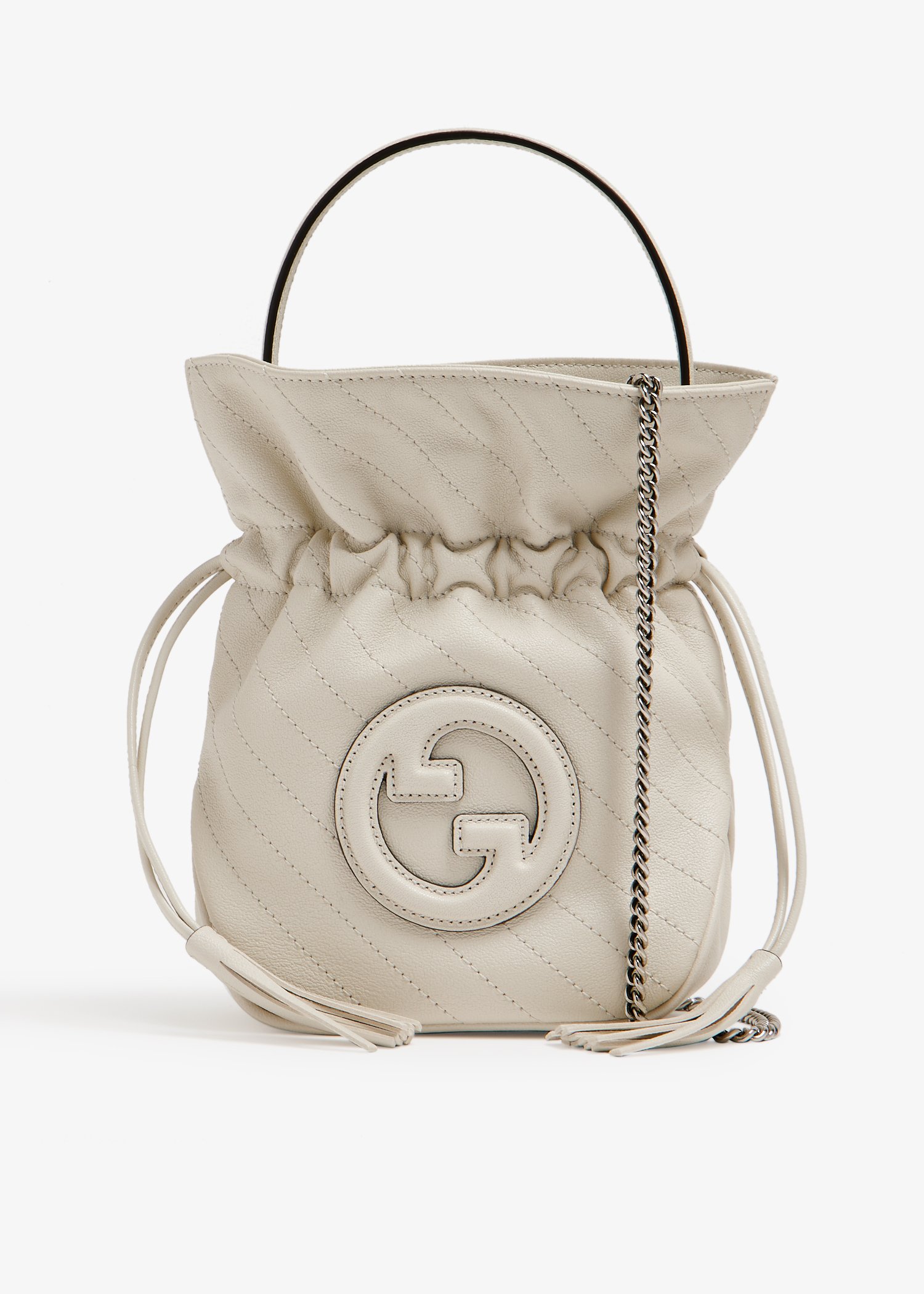 

Blondie mini bucket bag, White