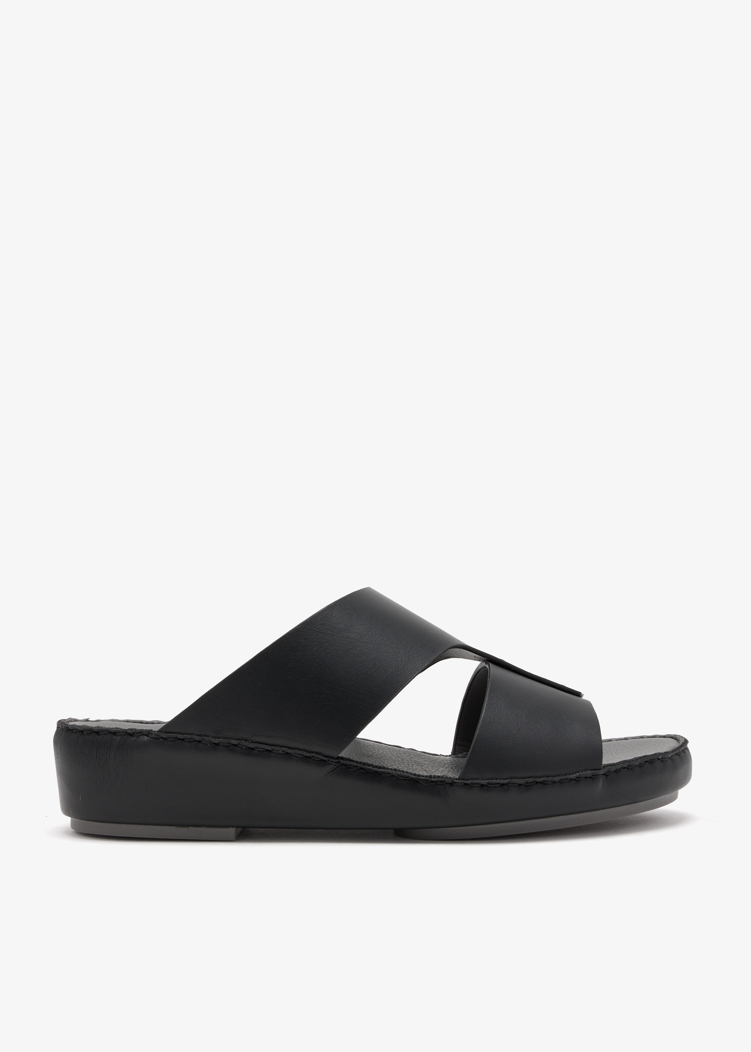 

Leather sandals, Black