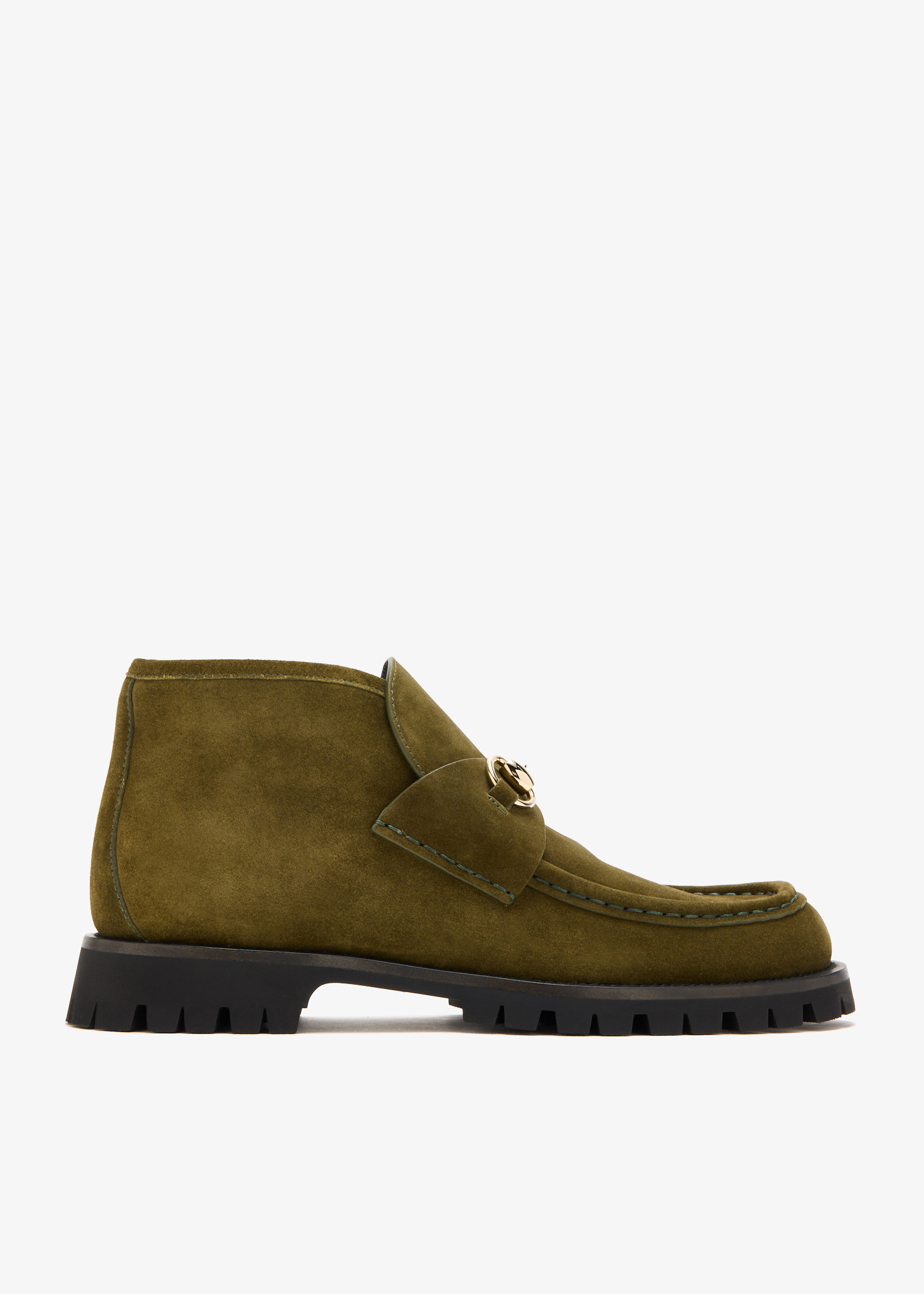 

Horsebit ankle boots, Khaki