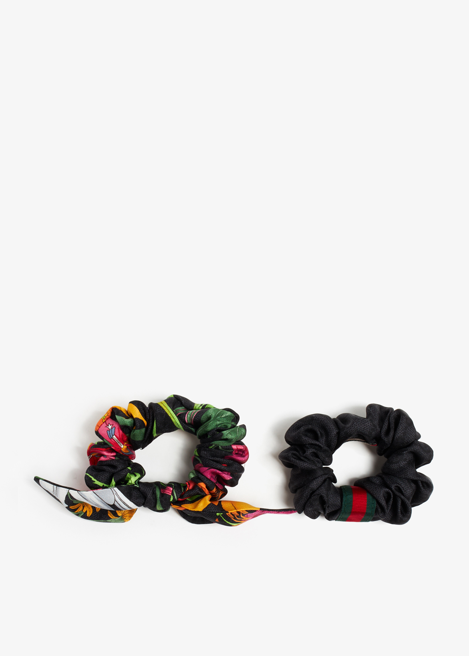 

GG silk scrunchie set, Multicolored