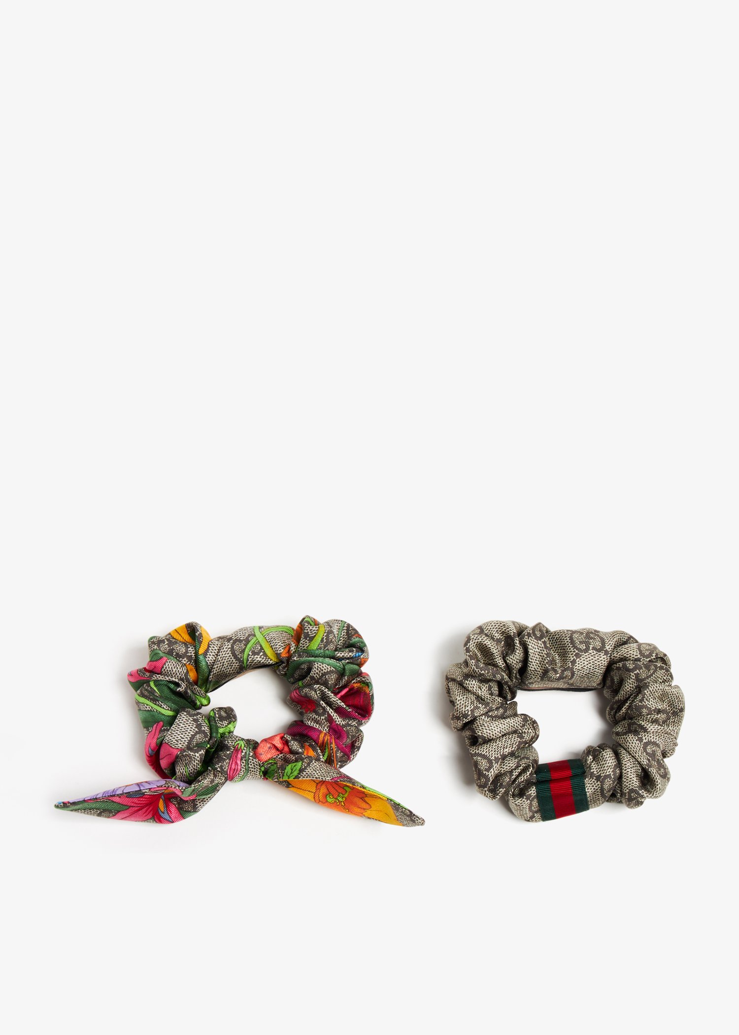 

GG silk scrunchie set, Multicolored