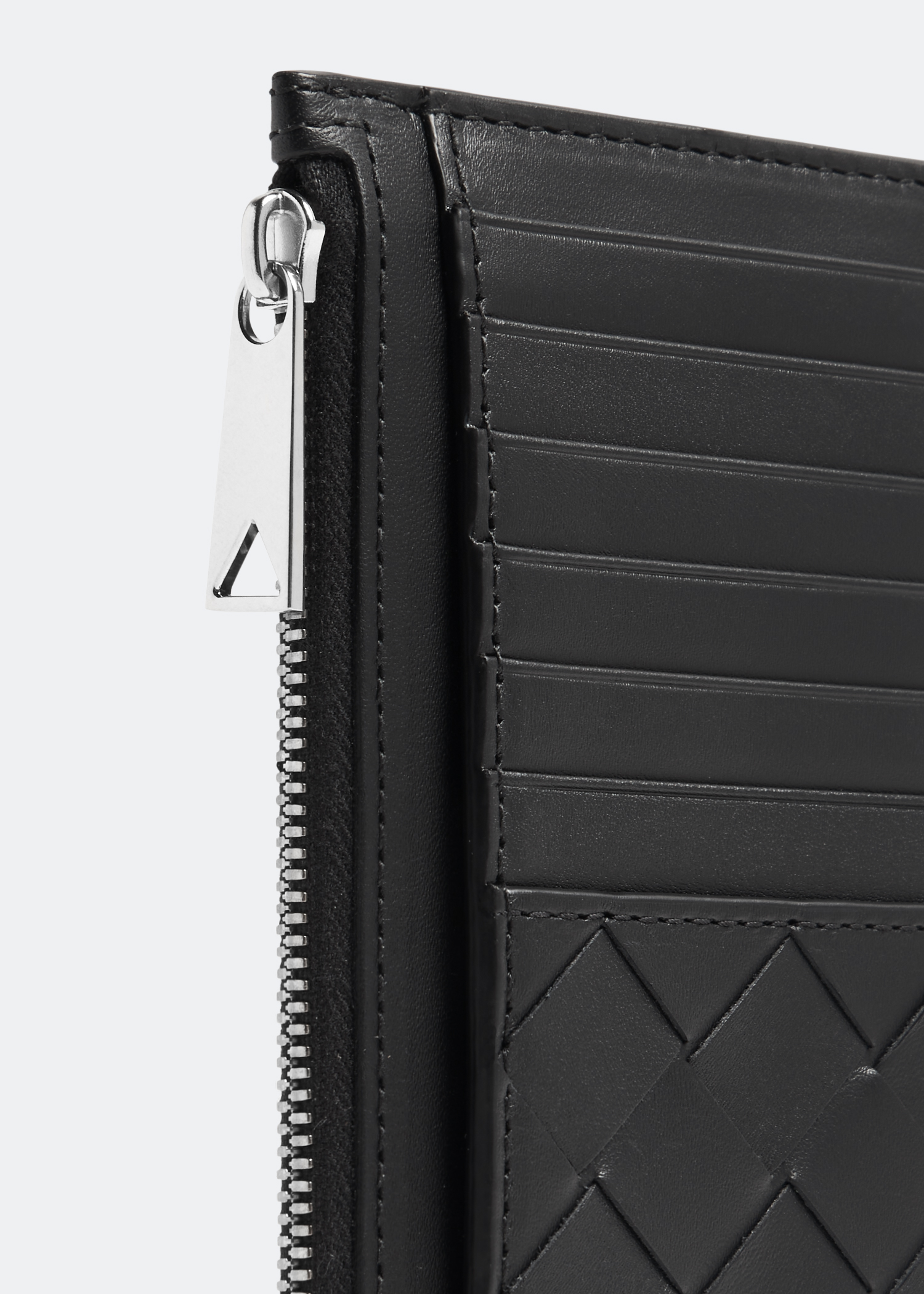 

Long Zipped card case, Black