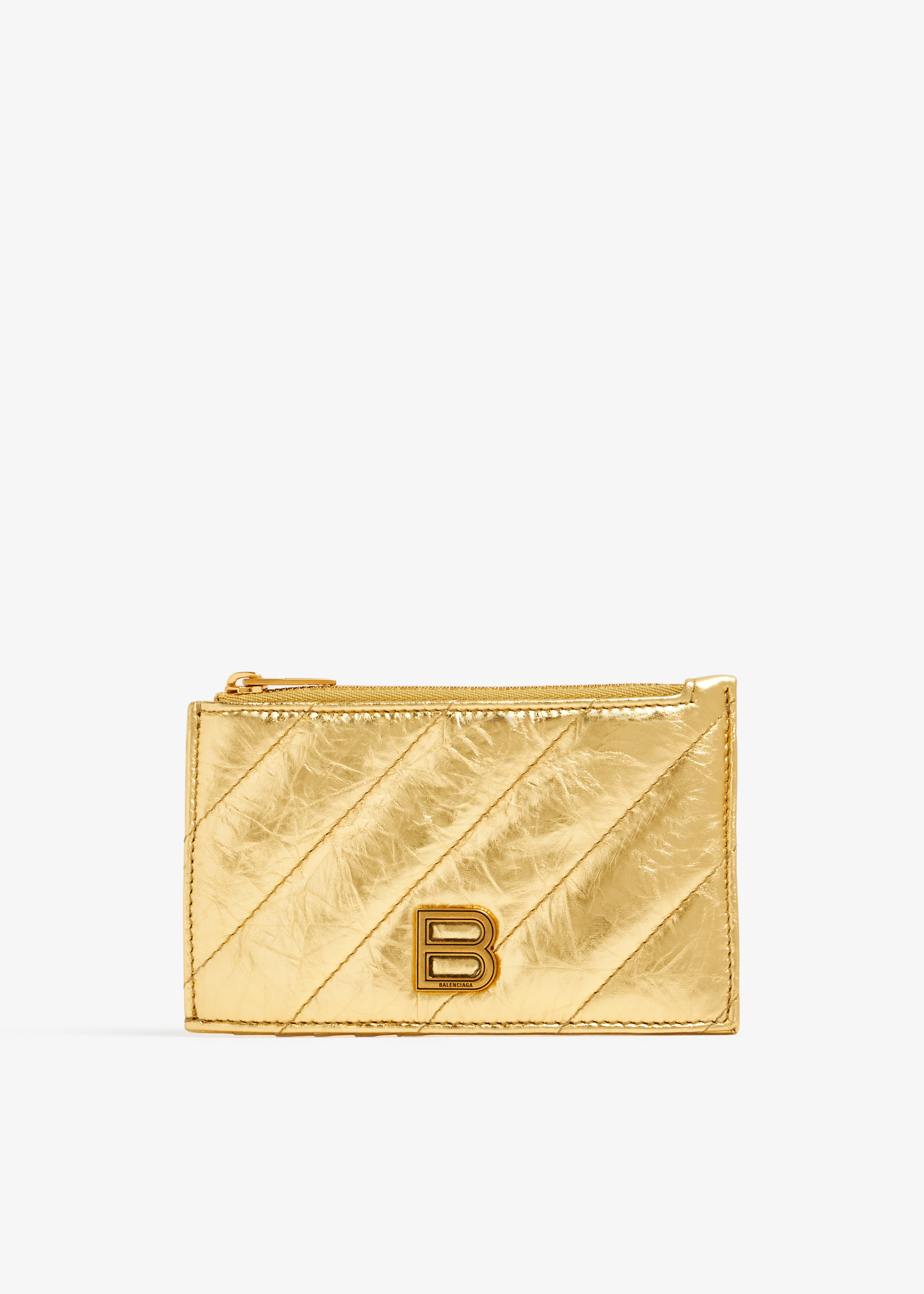 

Crush long card holder, Gold