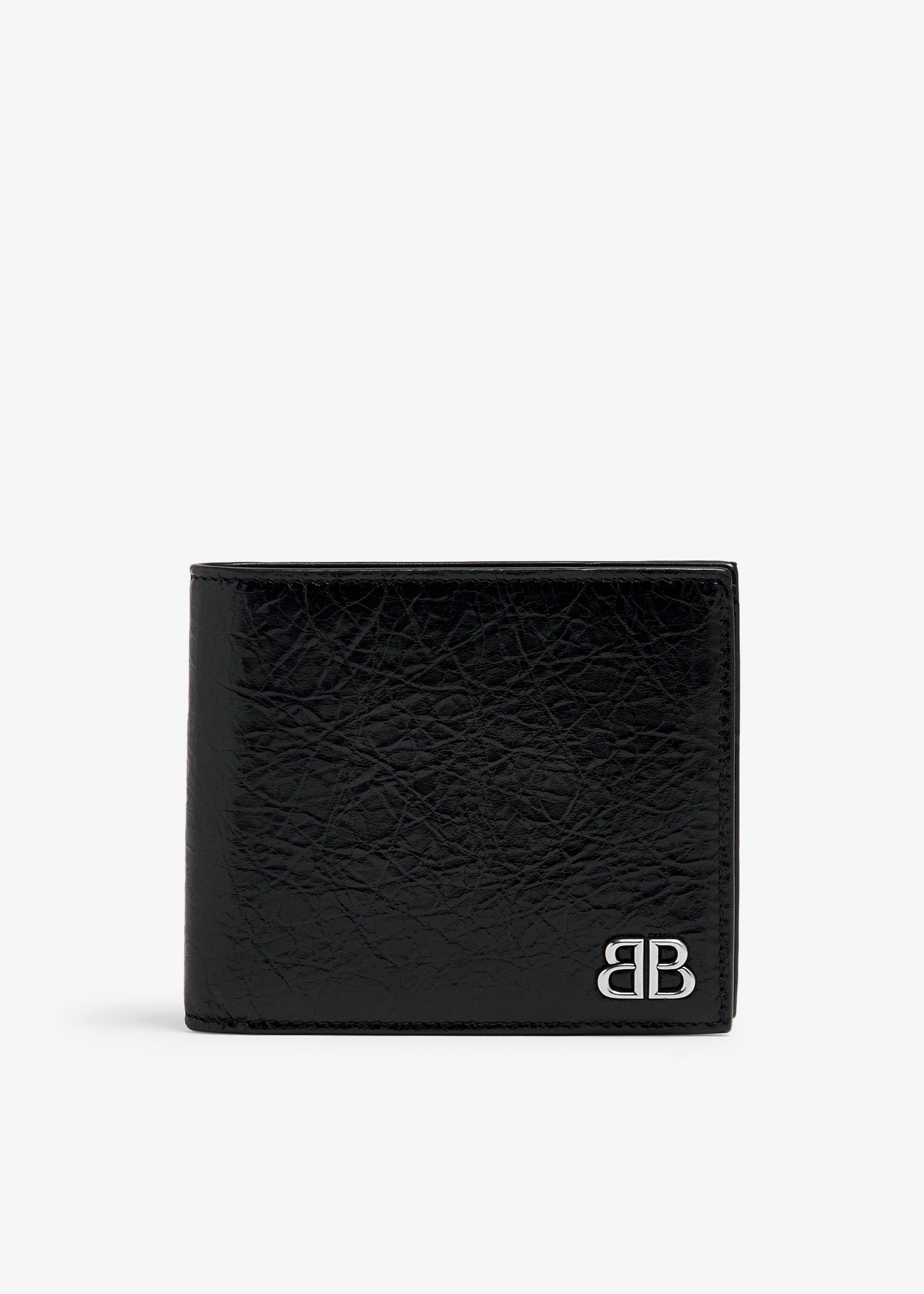 

Monaco square folded wallet, Black