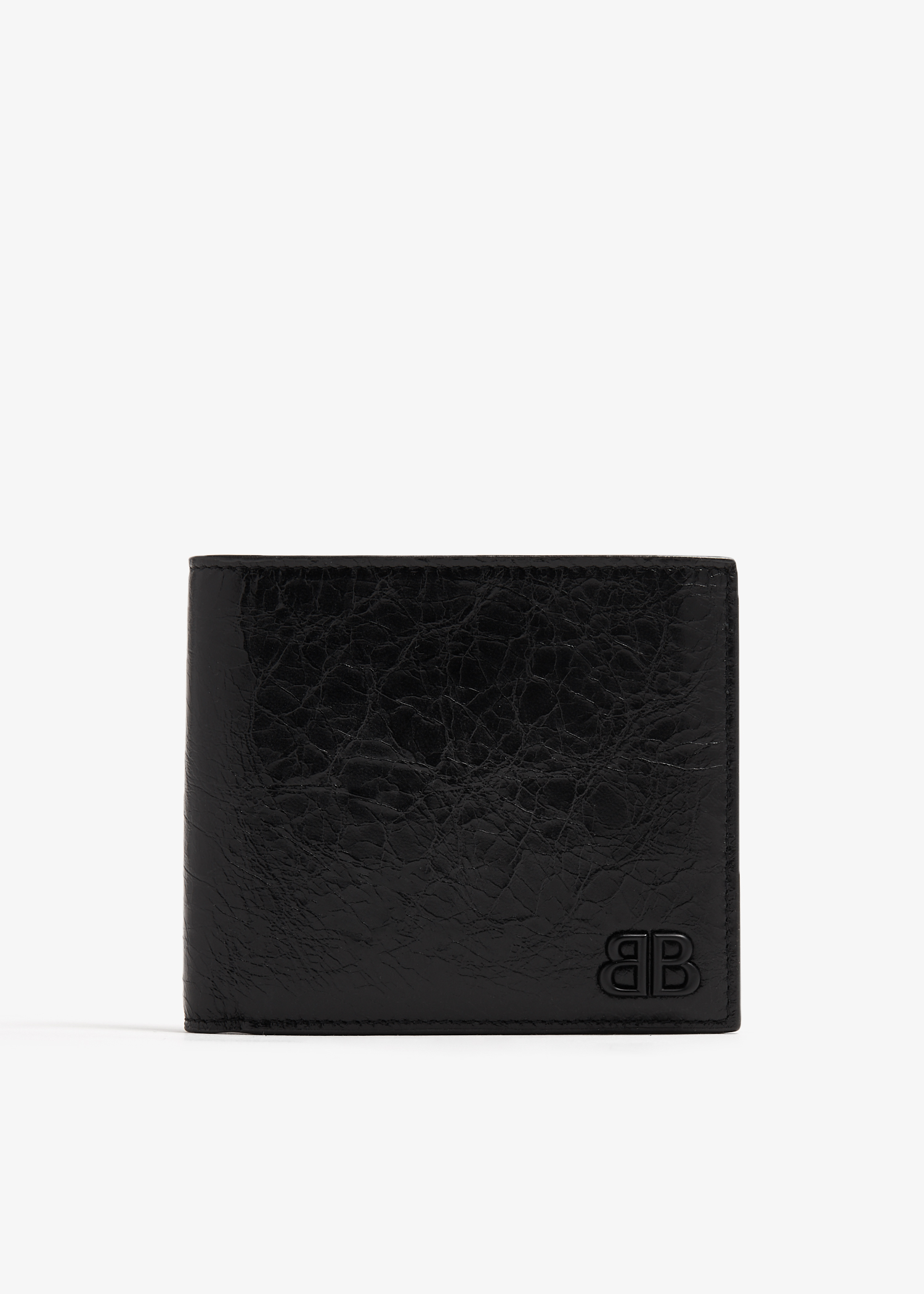 

Monaco square folded wallet, Black