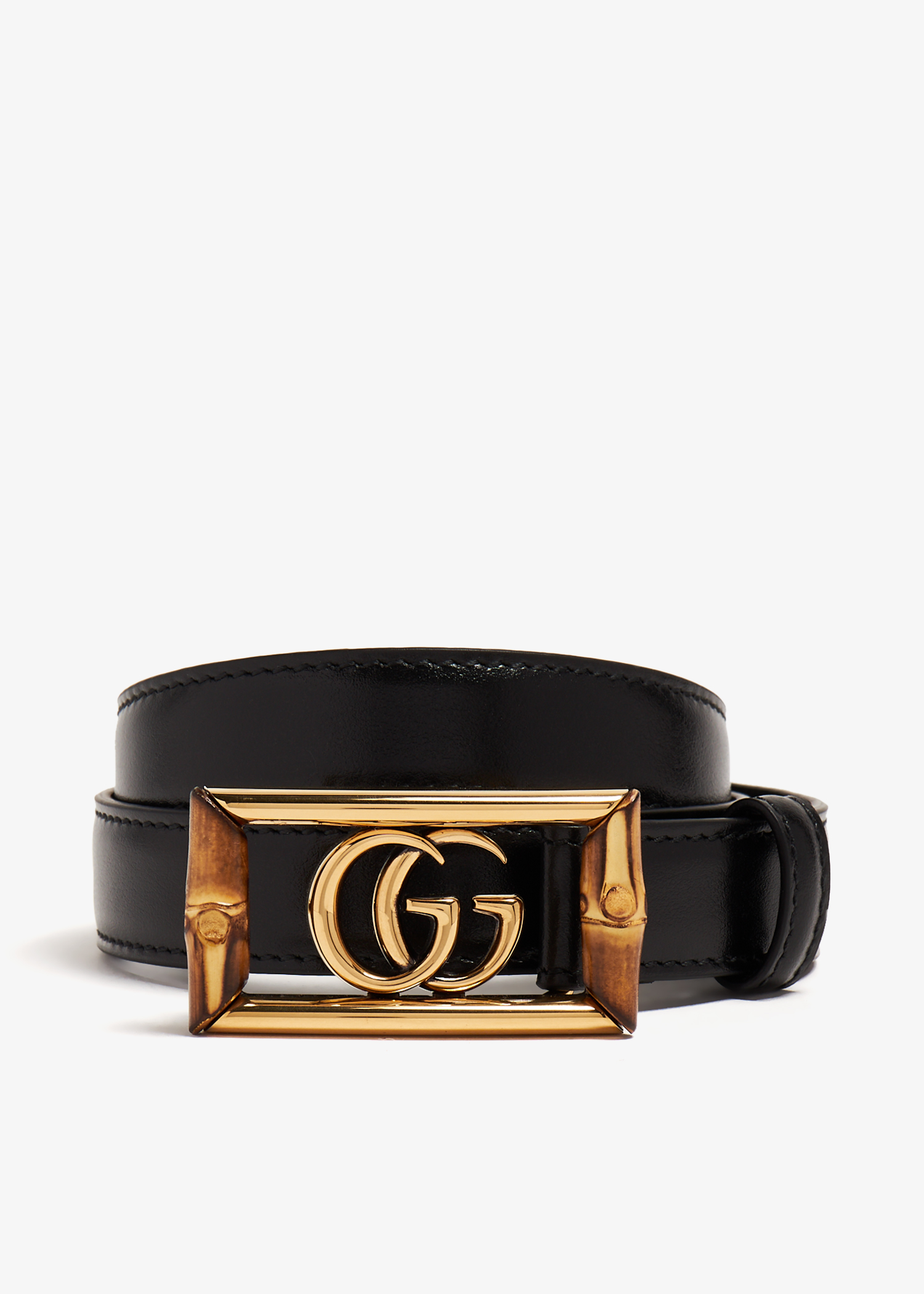 

Double G bamboo belt, Black