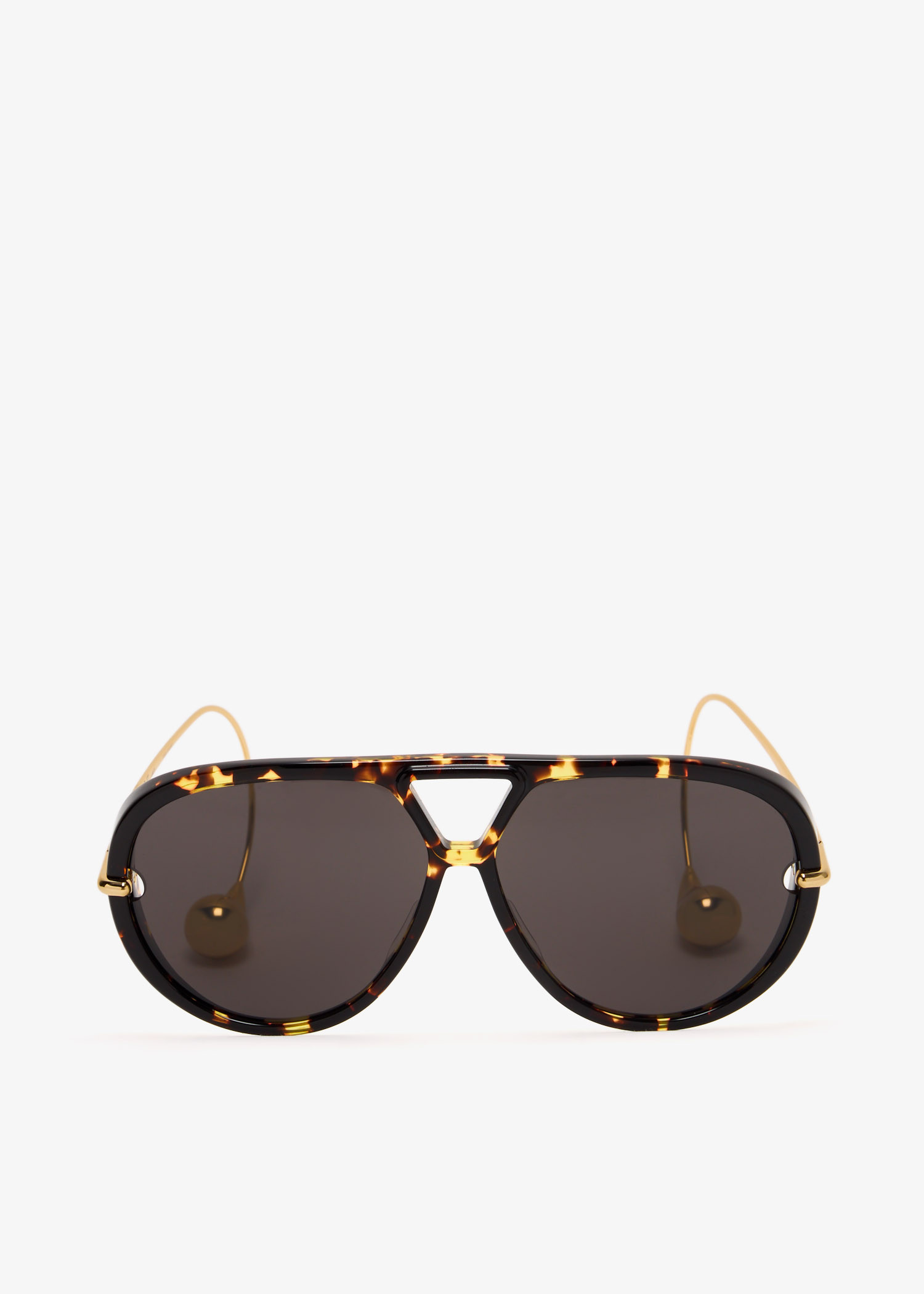 

Drop aviator sunglasses, Brown