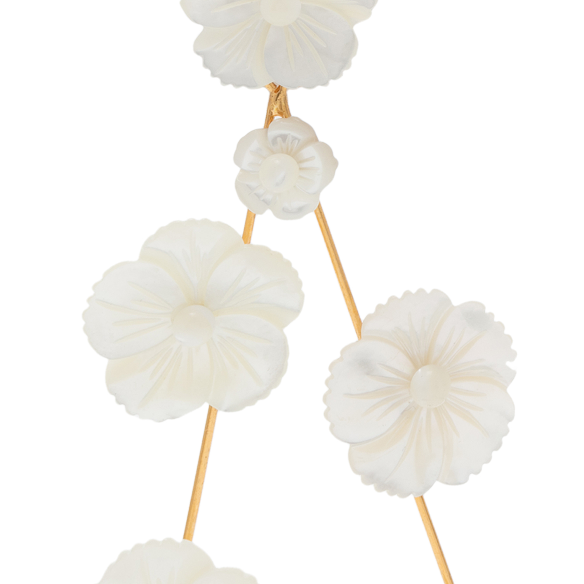 

Coralia earrings, White