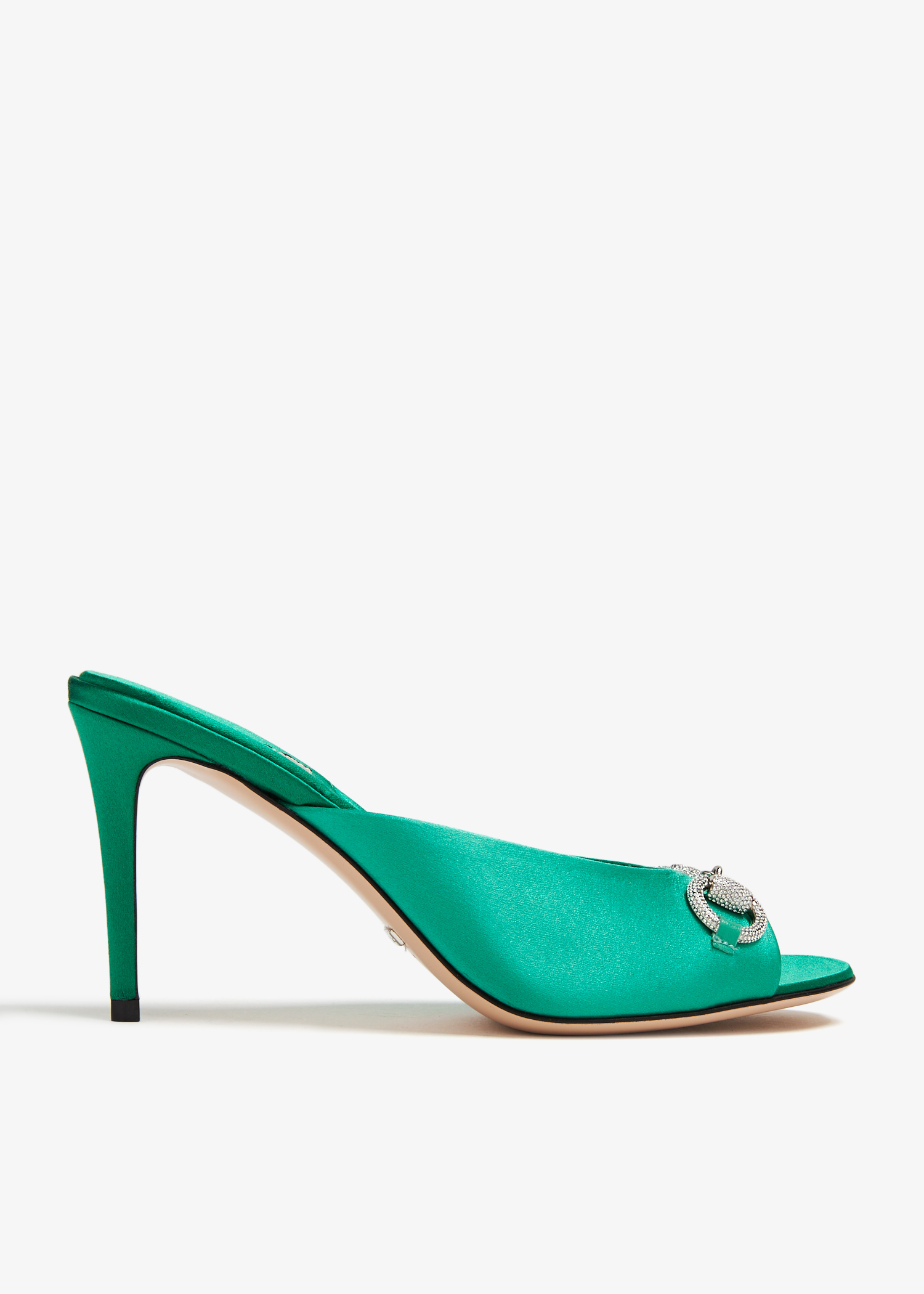 

Horsebit mid-heel sandals, Green