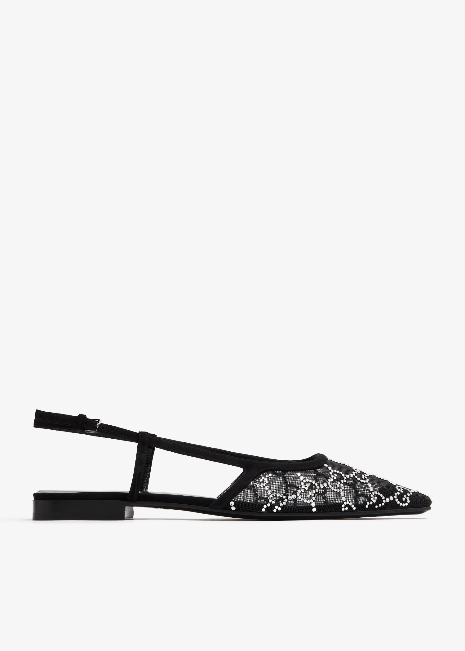 

GG slingback ballet flats, Black