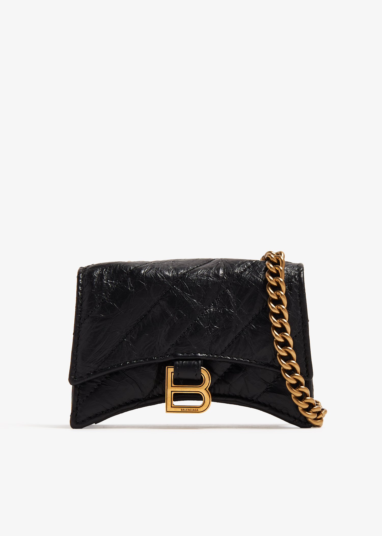 Crush mini chain bag, Black