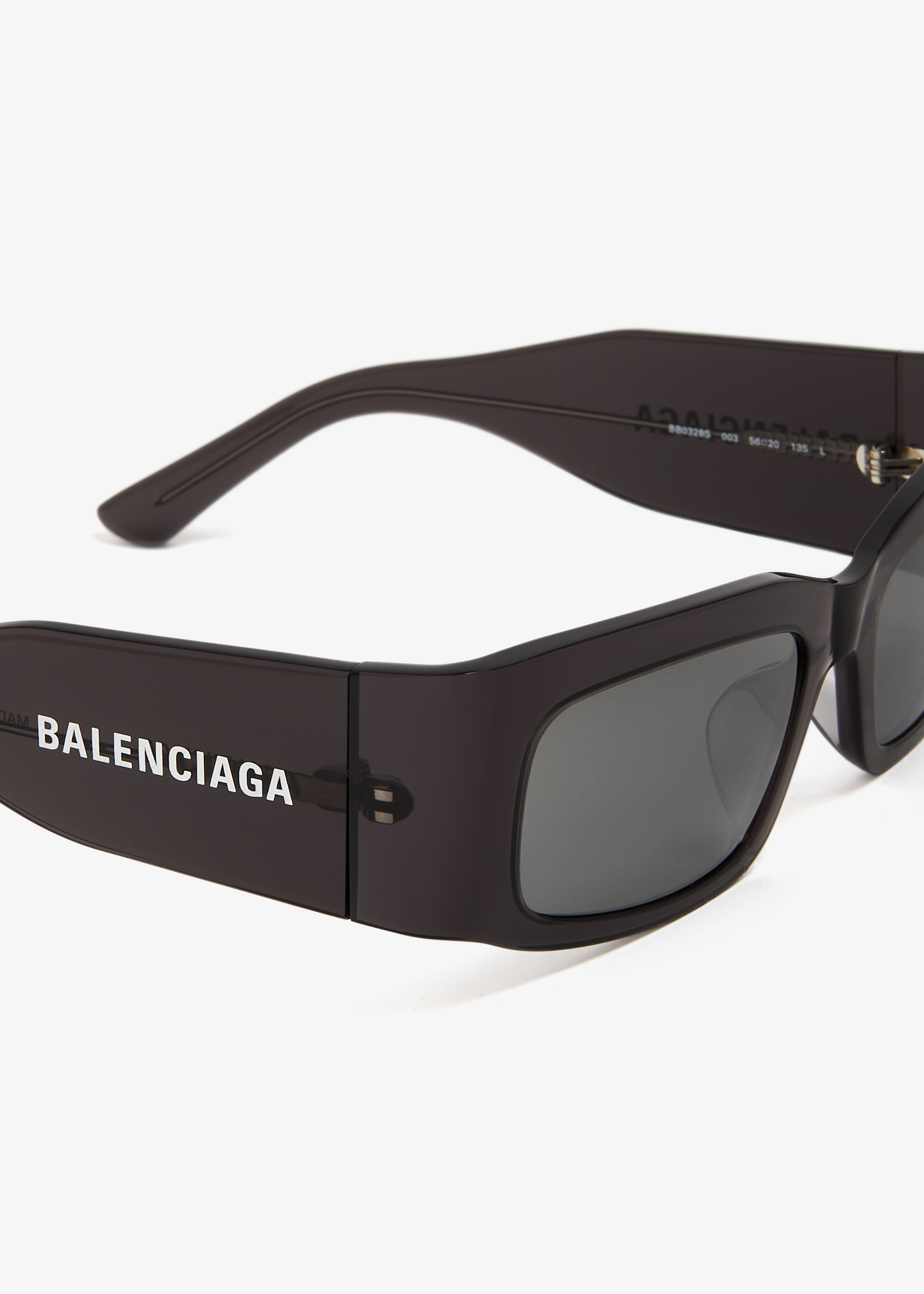 

Paper rectangle sunglasses, Black