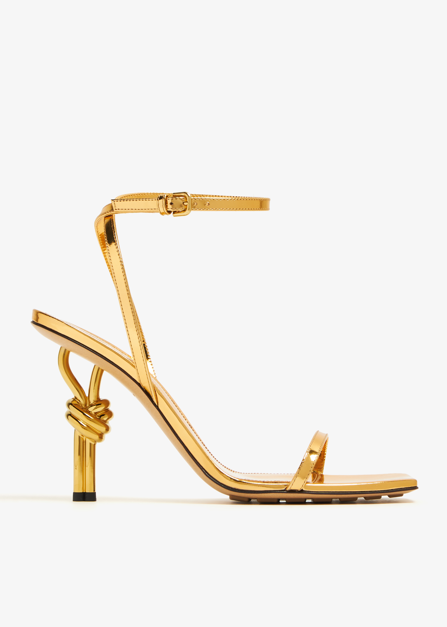 

Knot sandals, Gold