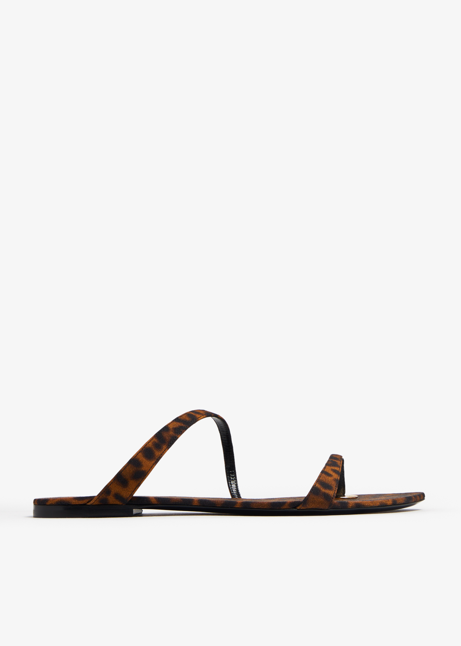 Tanger slide sandals, Animal print