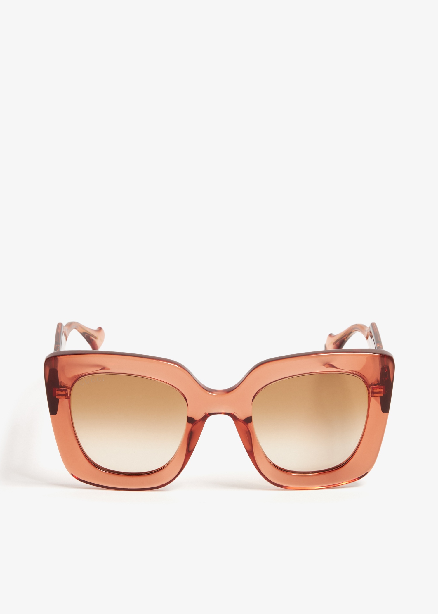 

Square frame sunglasses, Brown