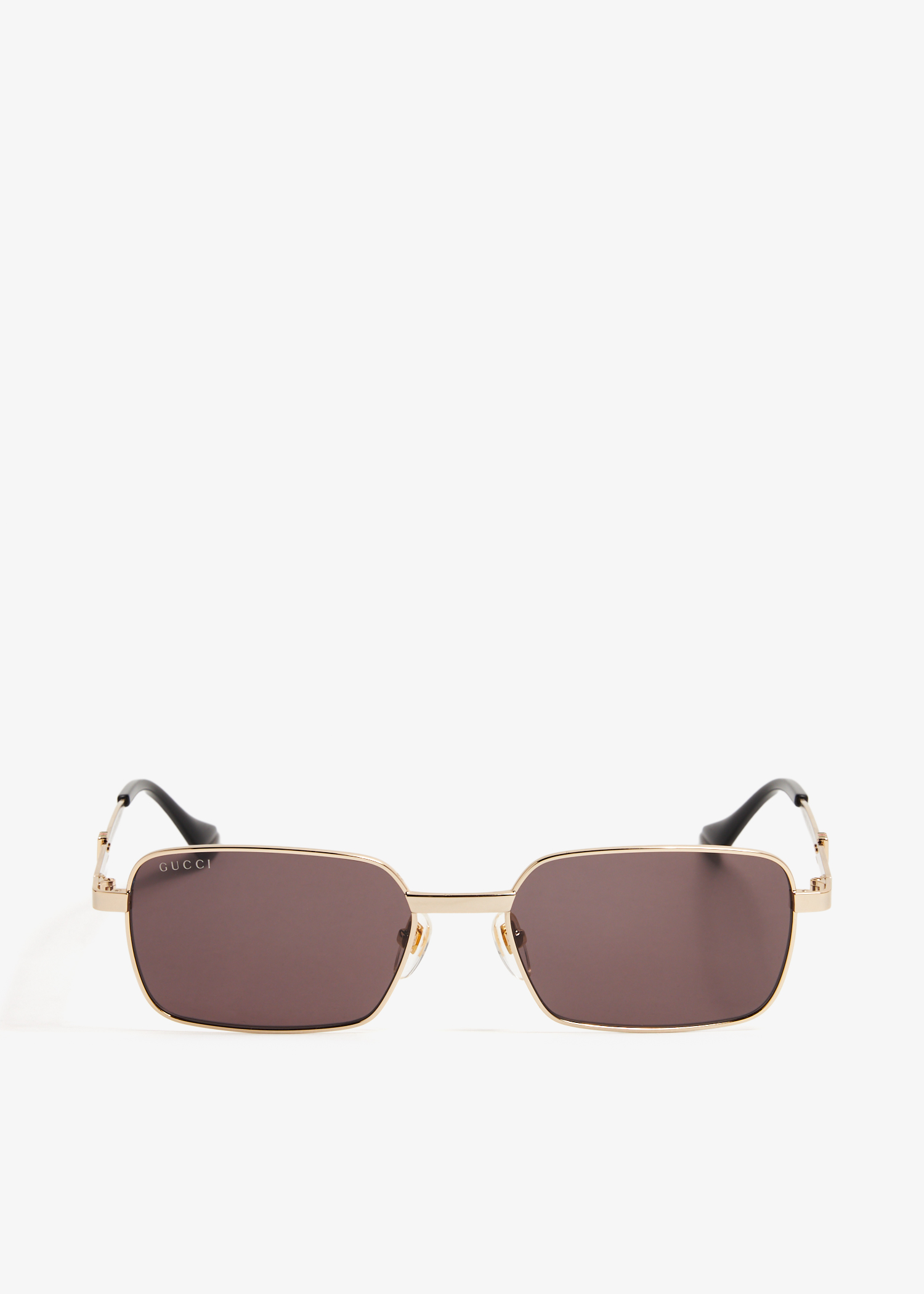 Rectangular frame sunglasses, Gold