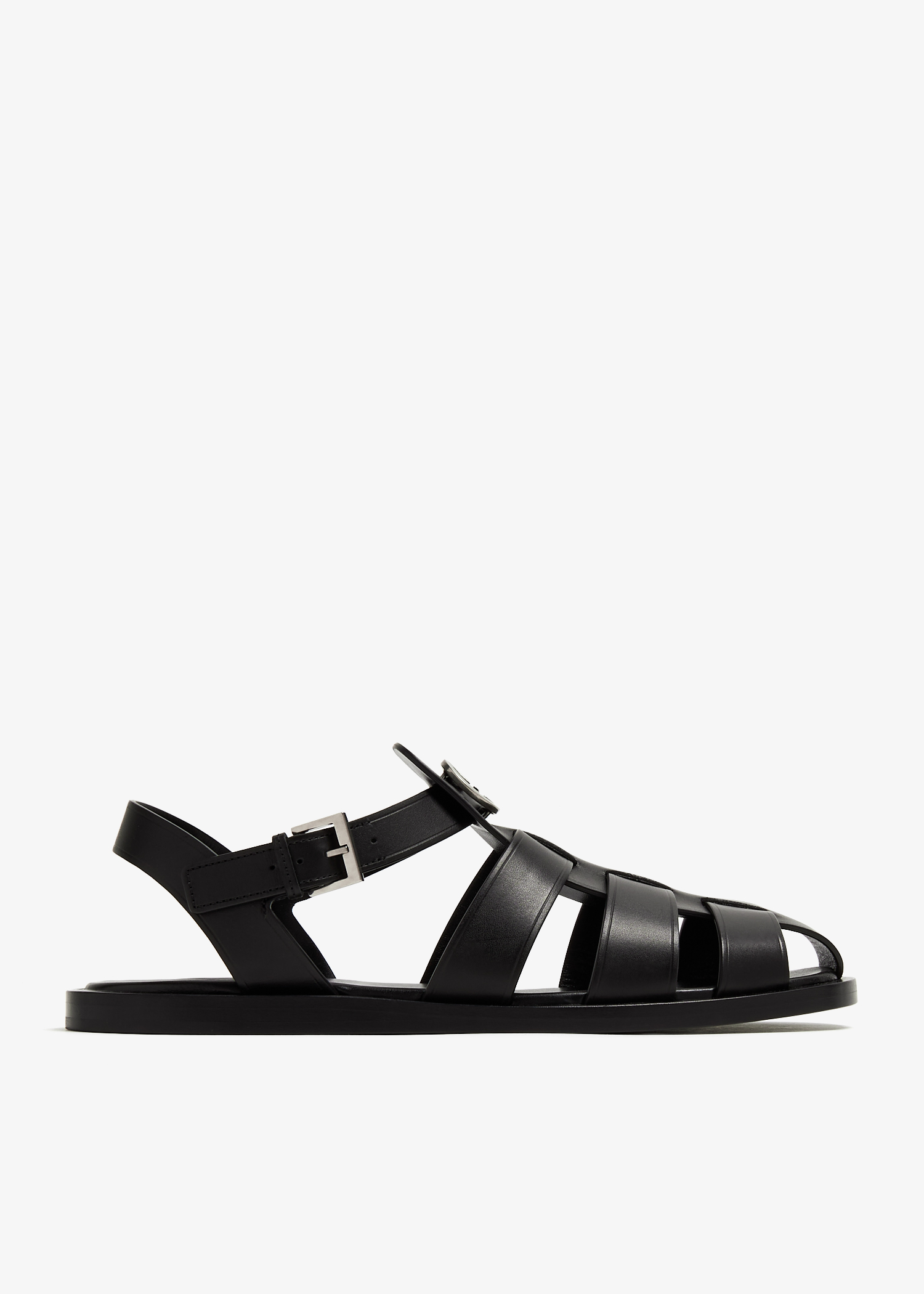 

Interlocking G sandals, Black