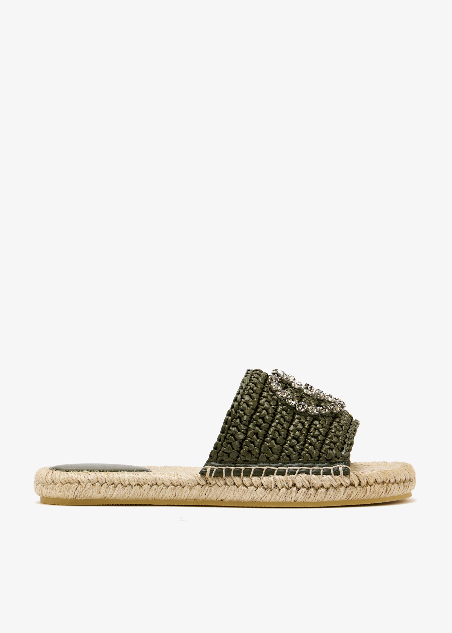

Interlocking G espadrille sandals, Khaki