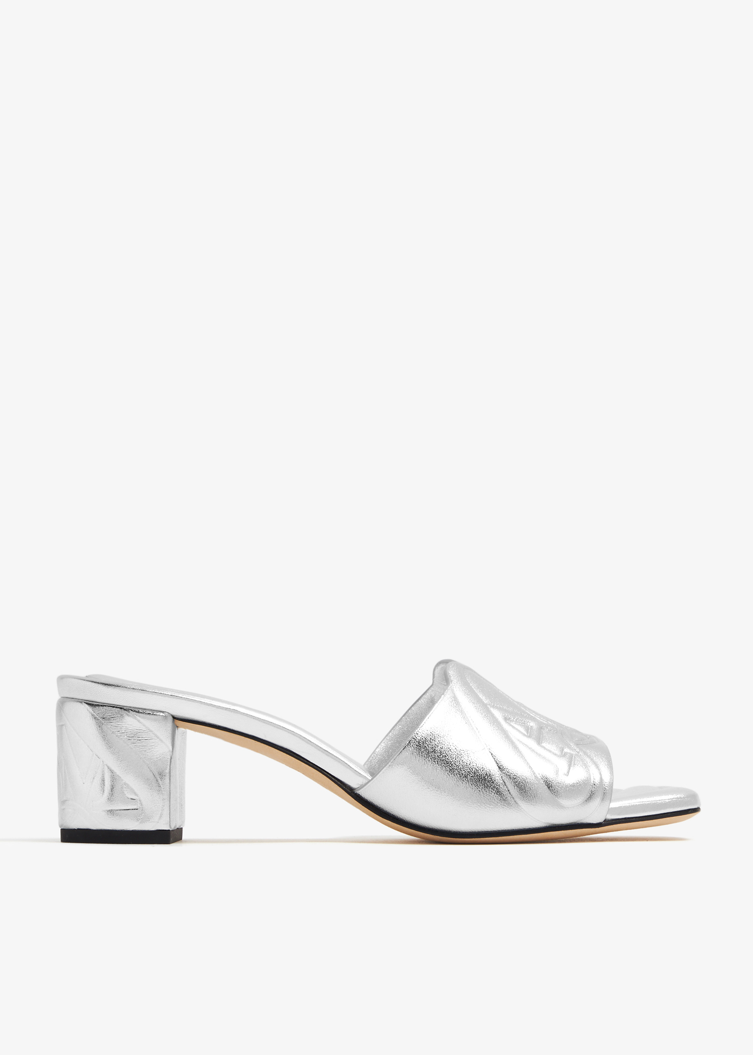 

Leather sandals, Silver