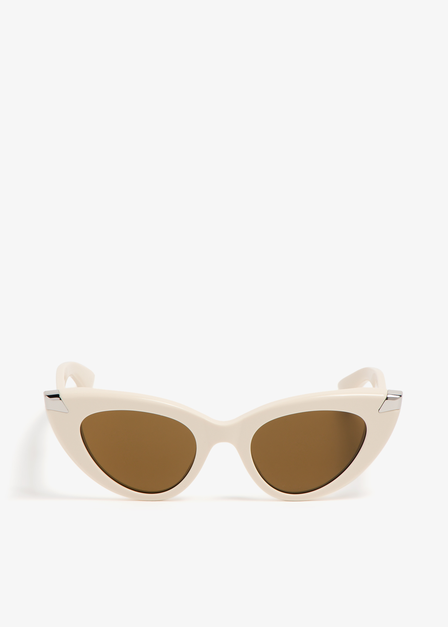 

Punk Rivet Cat-eye sunglasses, Beige