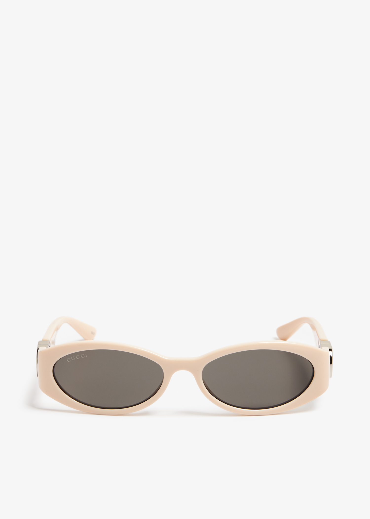 

Oval-shaped sunglasses, White