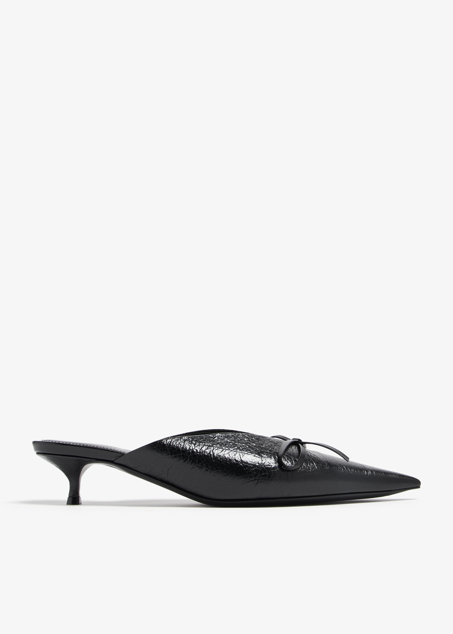 

Knife Bow mules, Black