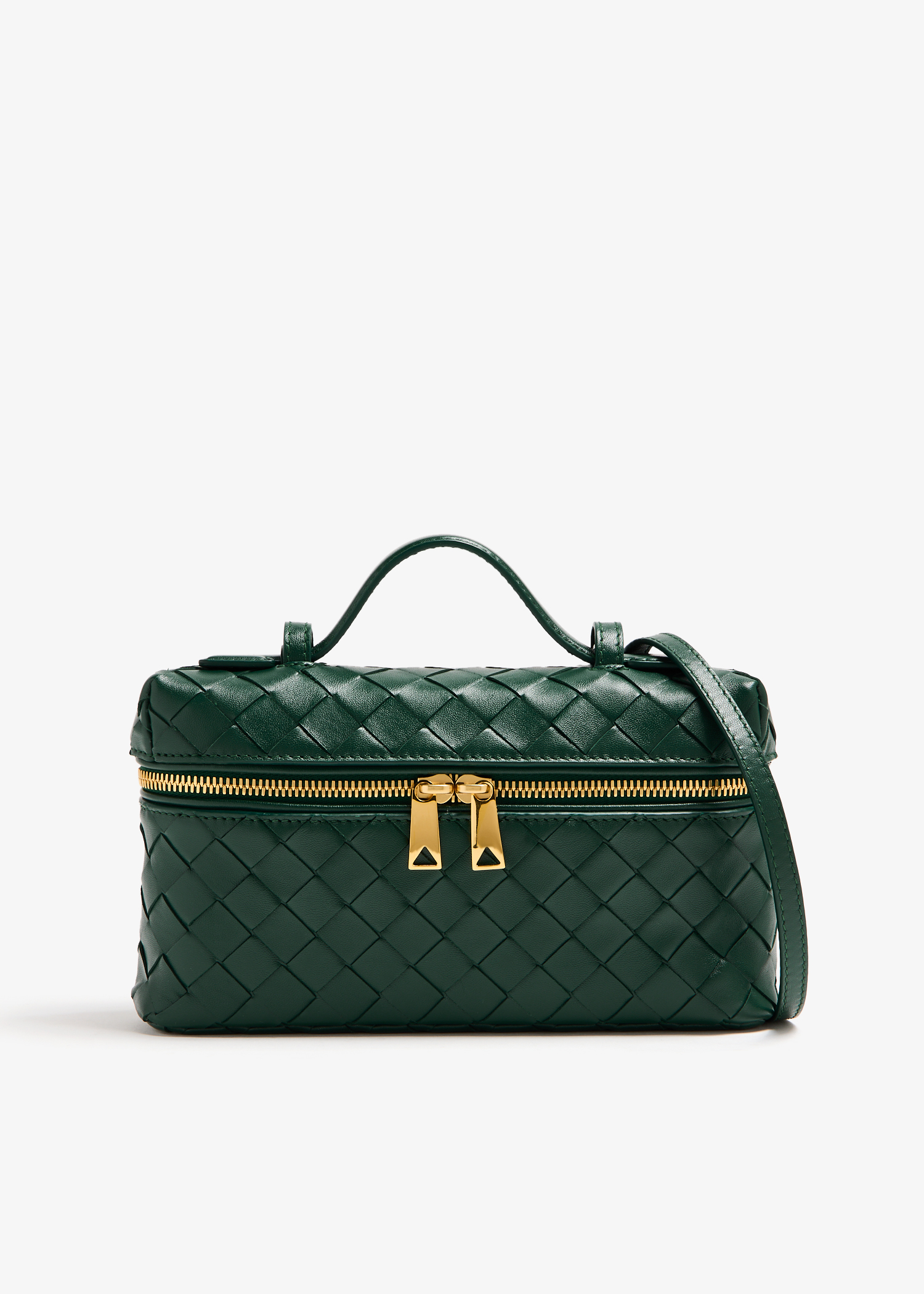 

Intrecciato vanity case, Green