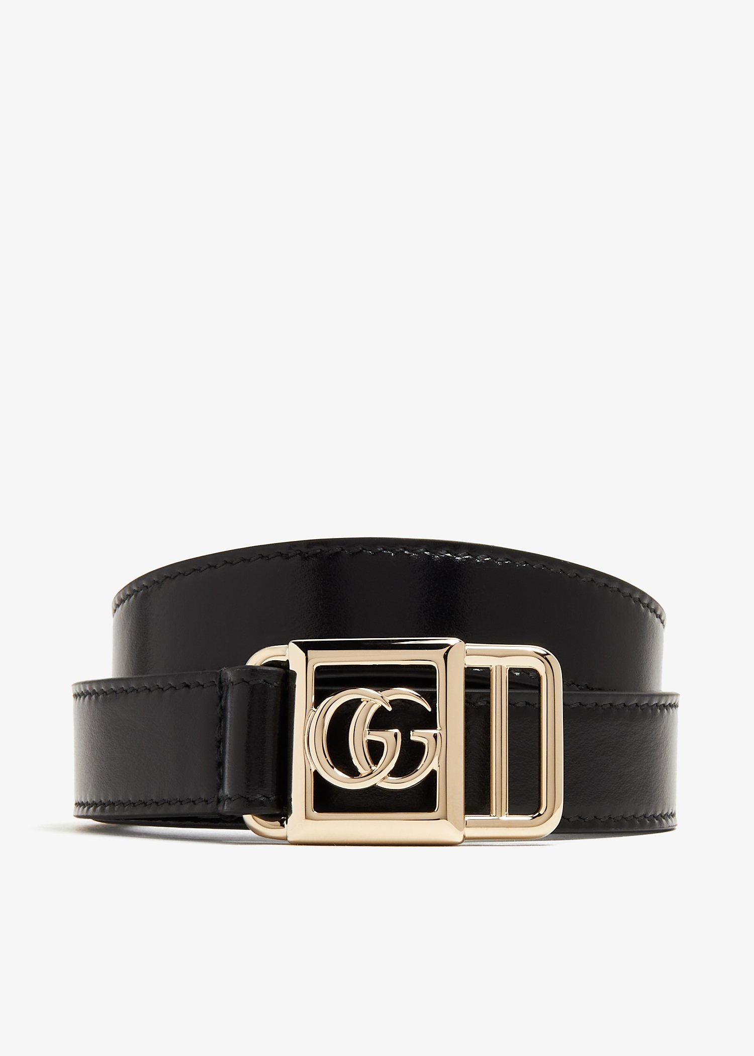 

Double G thin belt, Black