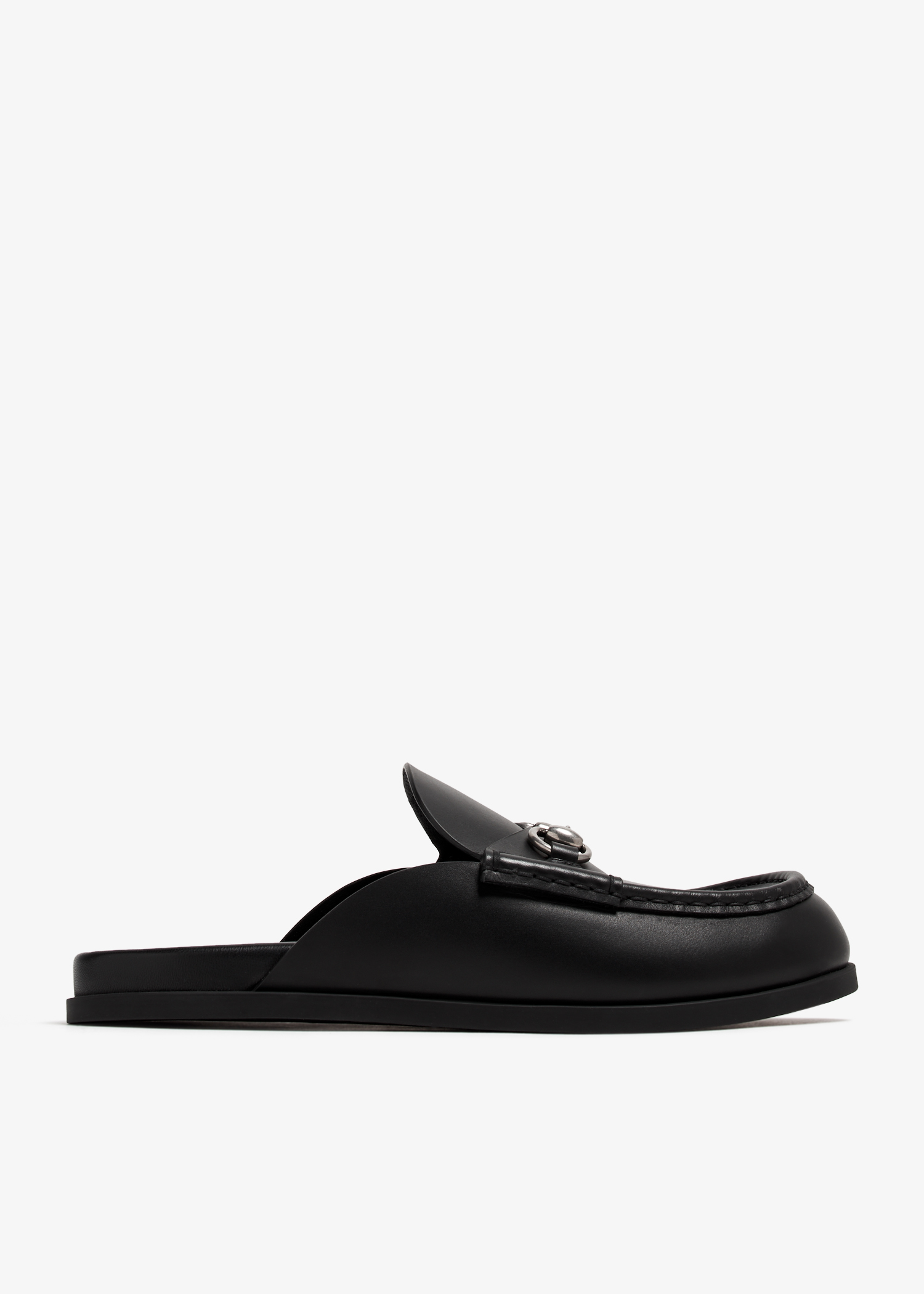 

Horsebit mules, Black