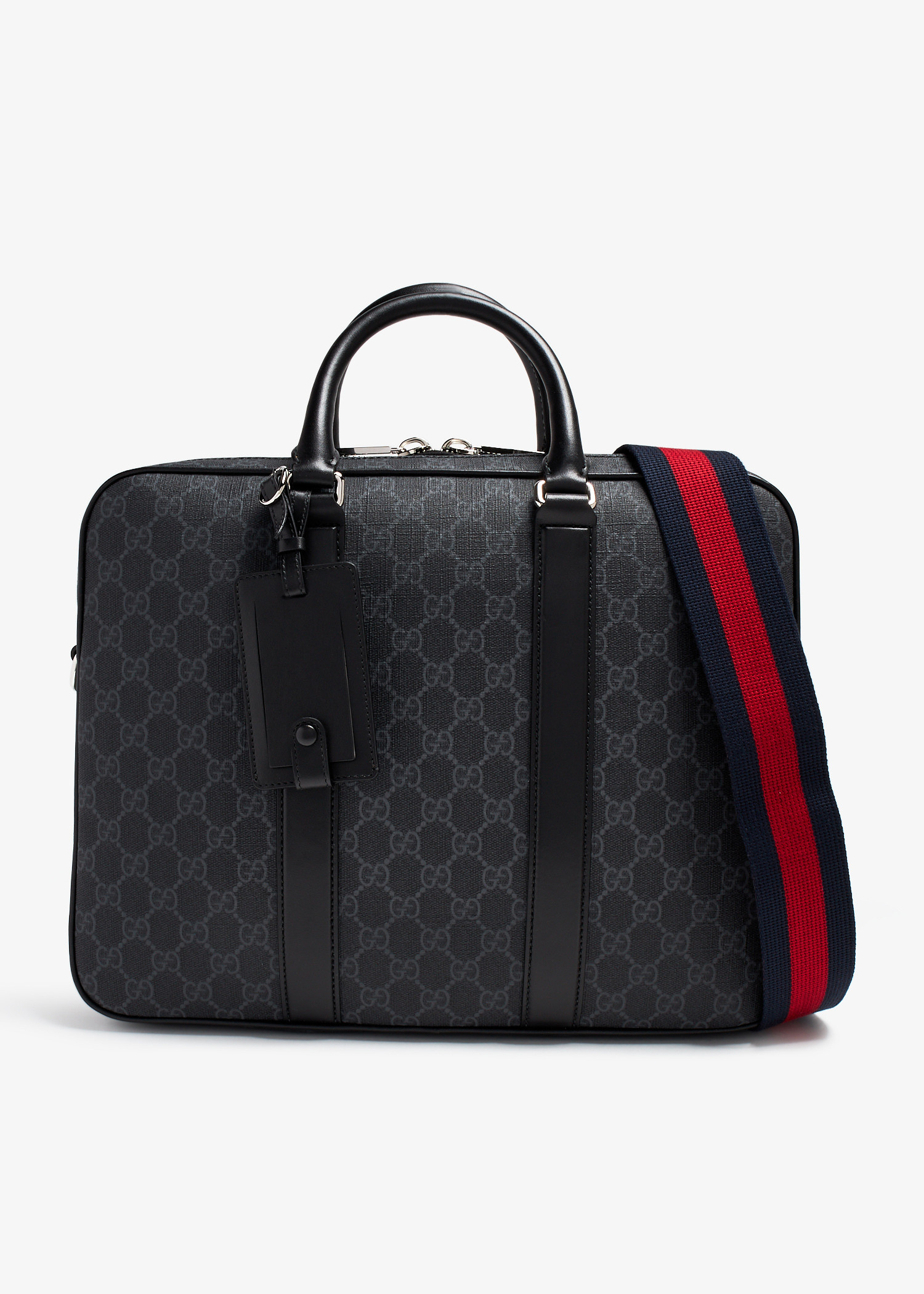

GG Supreme canvas briefcase, Black