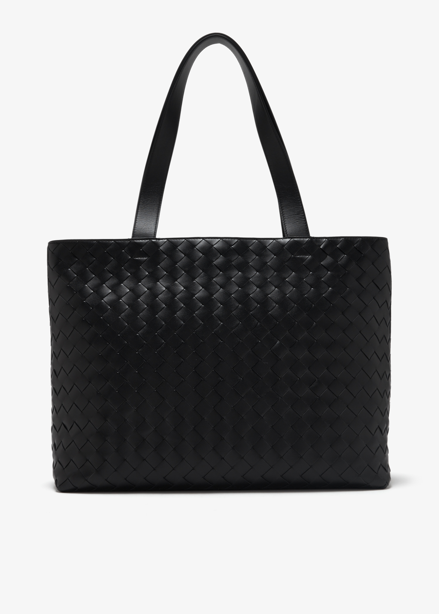 

Small Intrecciato zipped tote bag, Black
