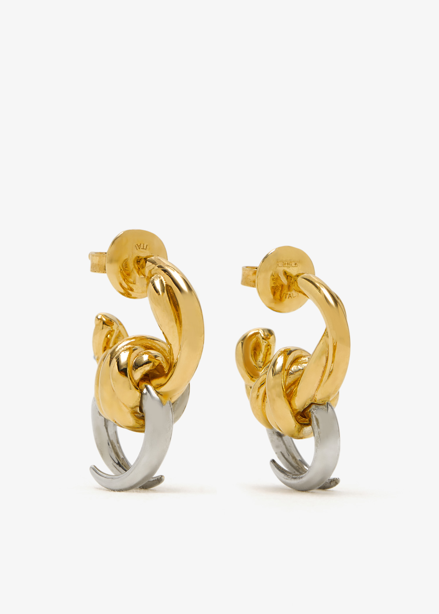 

Knot earrings, Gold
