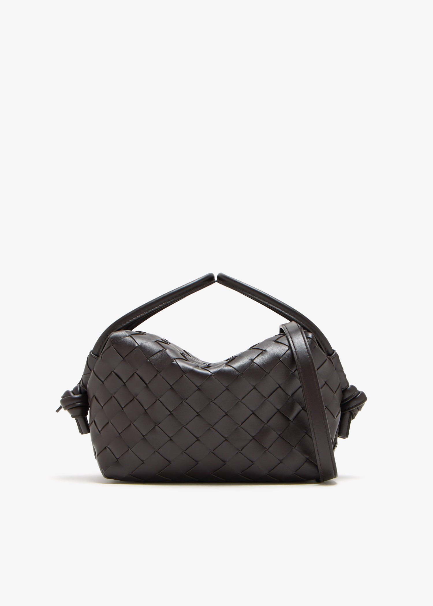 

Loop top handle bag, Brown