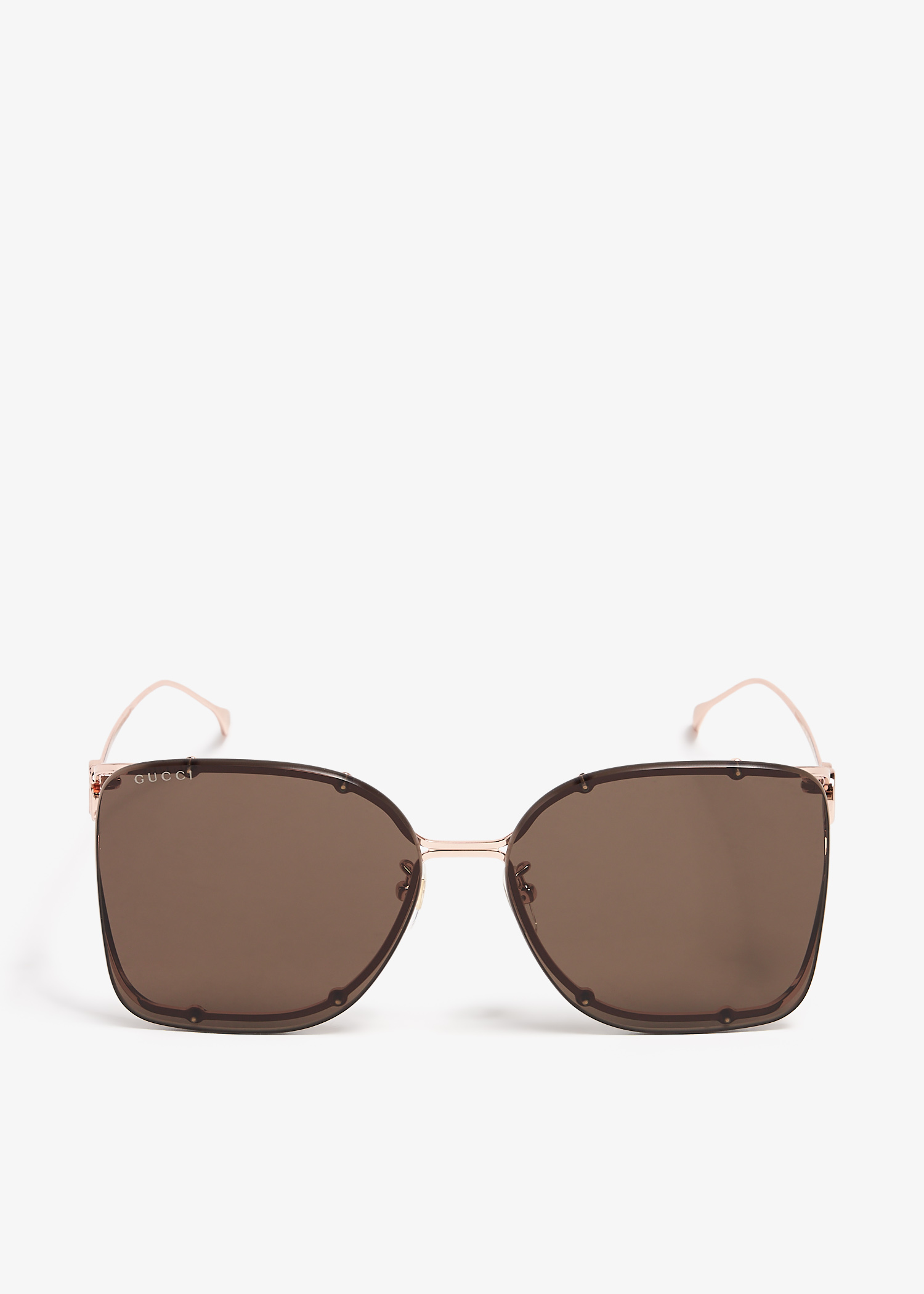 

Square frame sunglasses, Gold