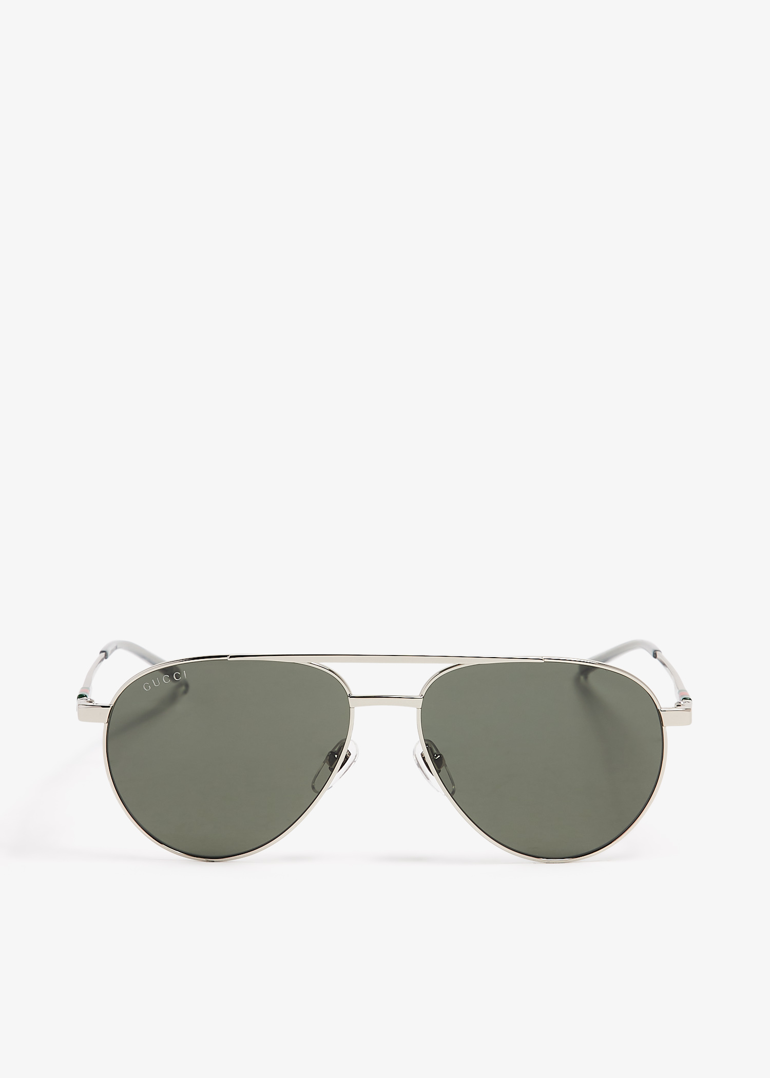 

Aviator frame sunglasses, Silver
