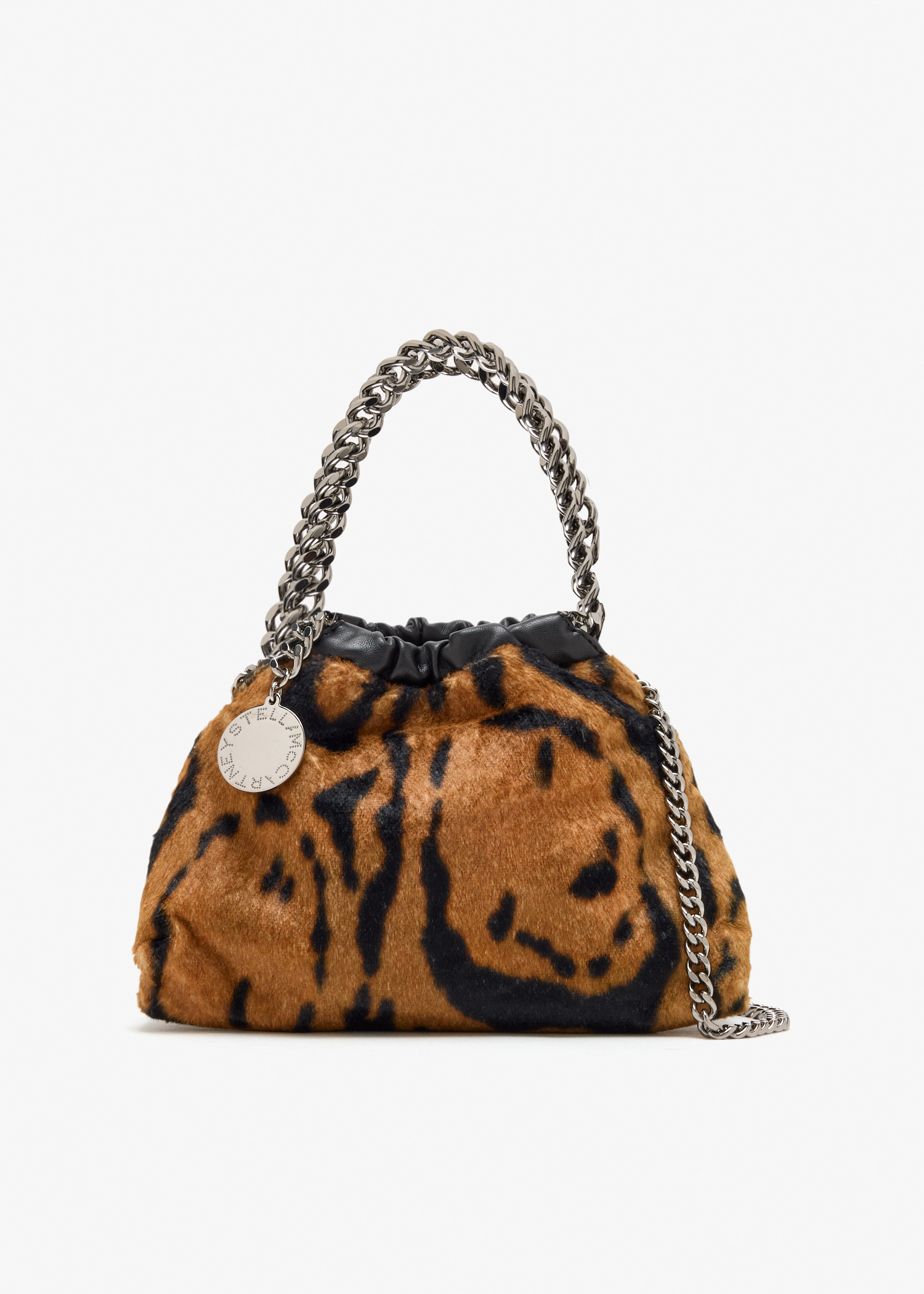 

Falabella mini drawstring bag, Animal printed