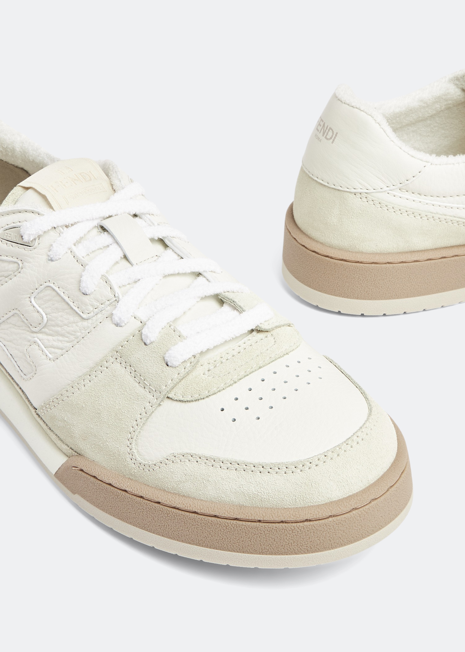 

Fendi Match sneakers, White