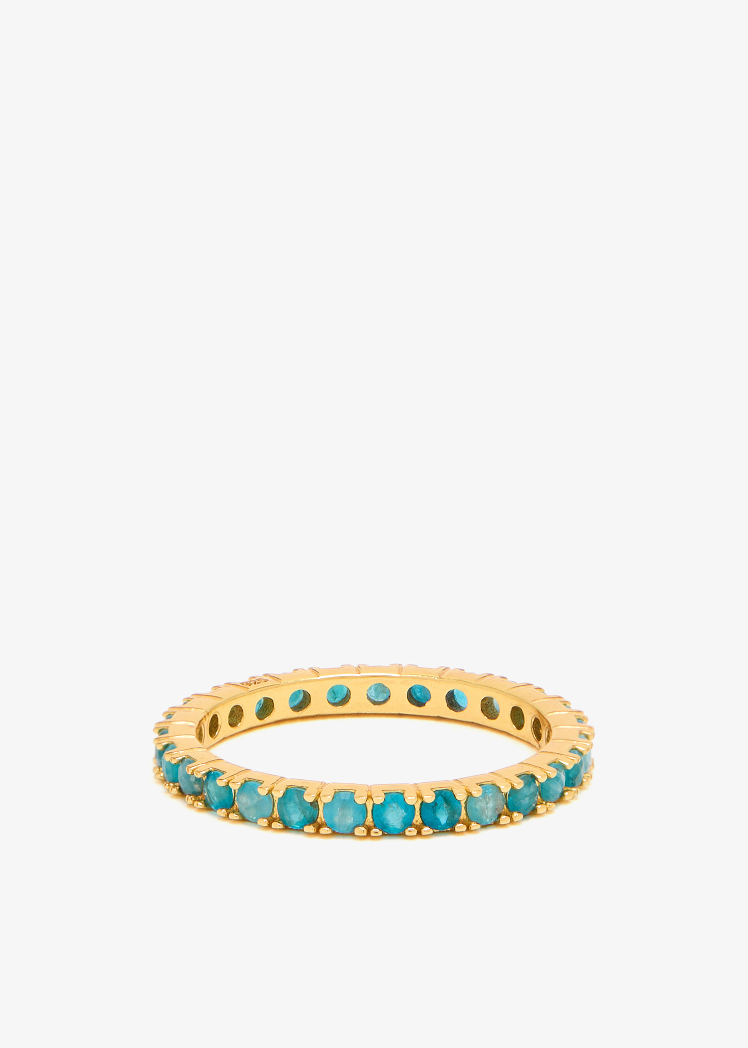 

Apatite Eternity band ring, Gold