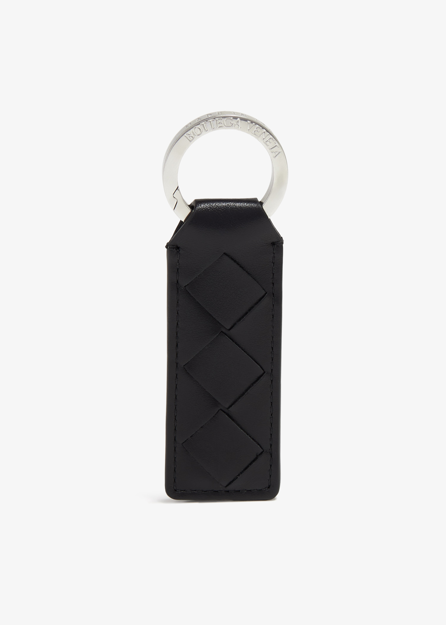 

Intrecciato key ring, Black