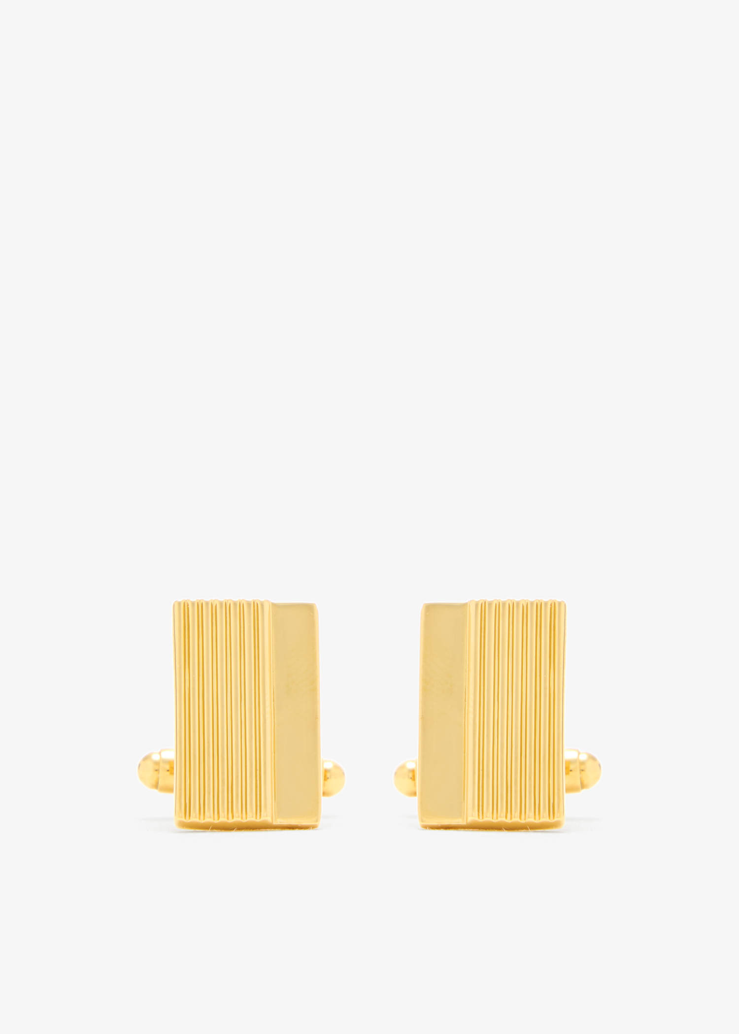 

Stripe Rectangular cufflinks, Gold