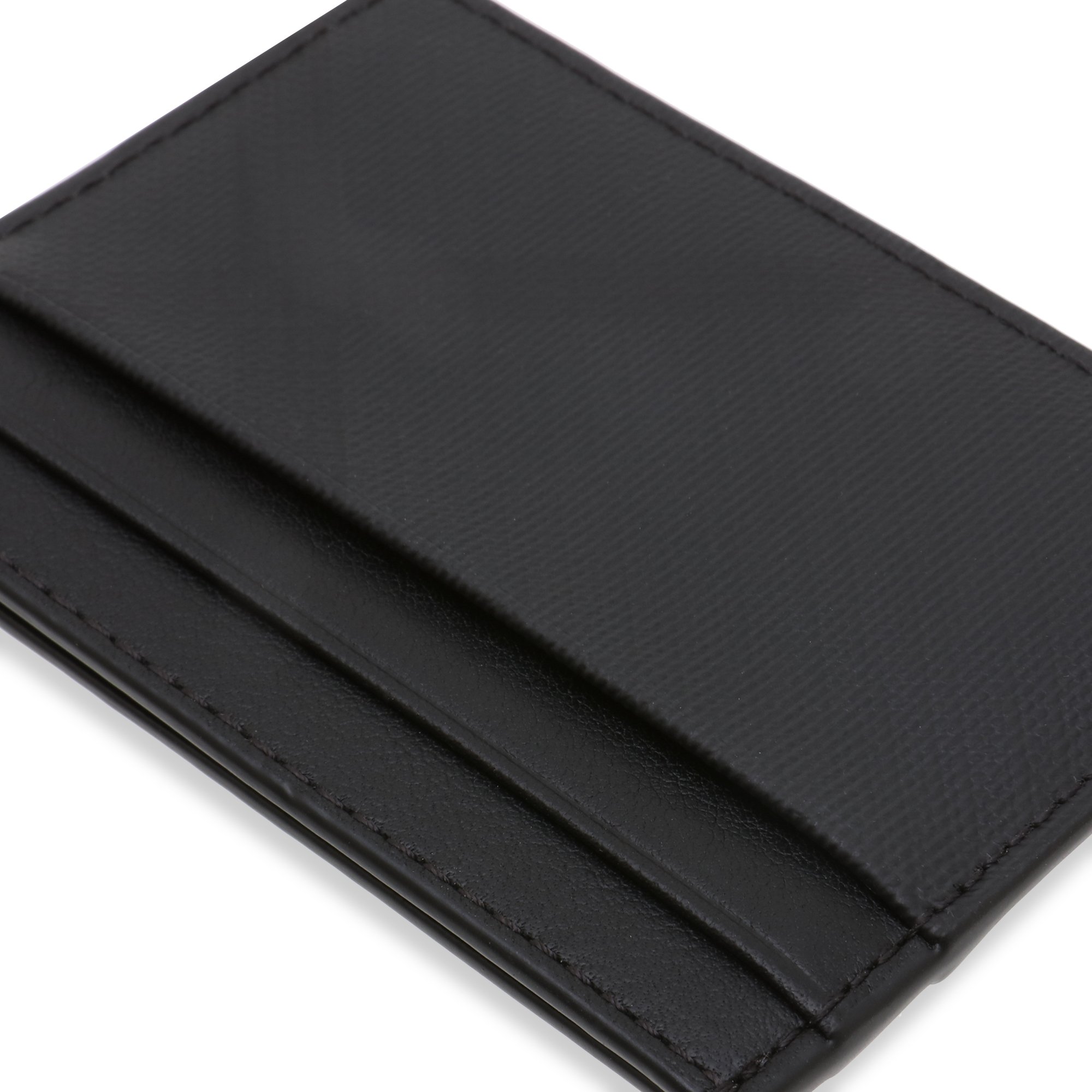 

Leather card case, Black