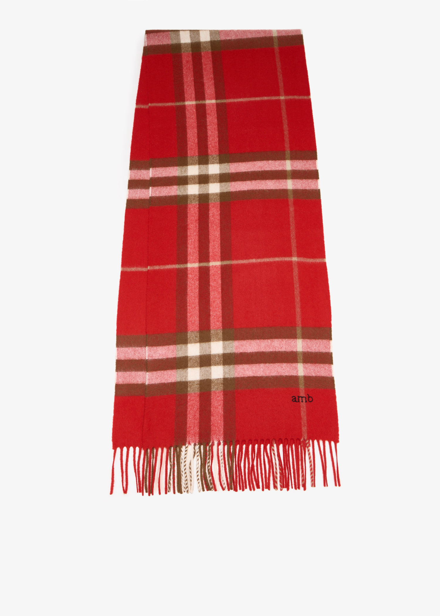 

Check Cashmere scarf, Printed