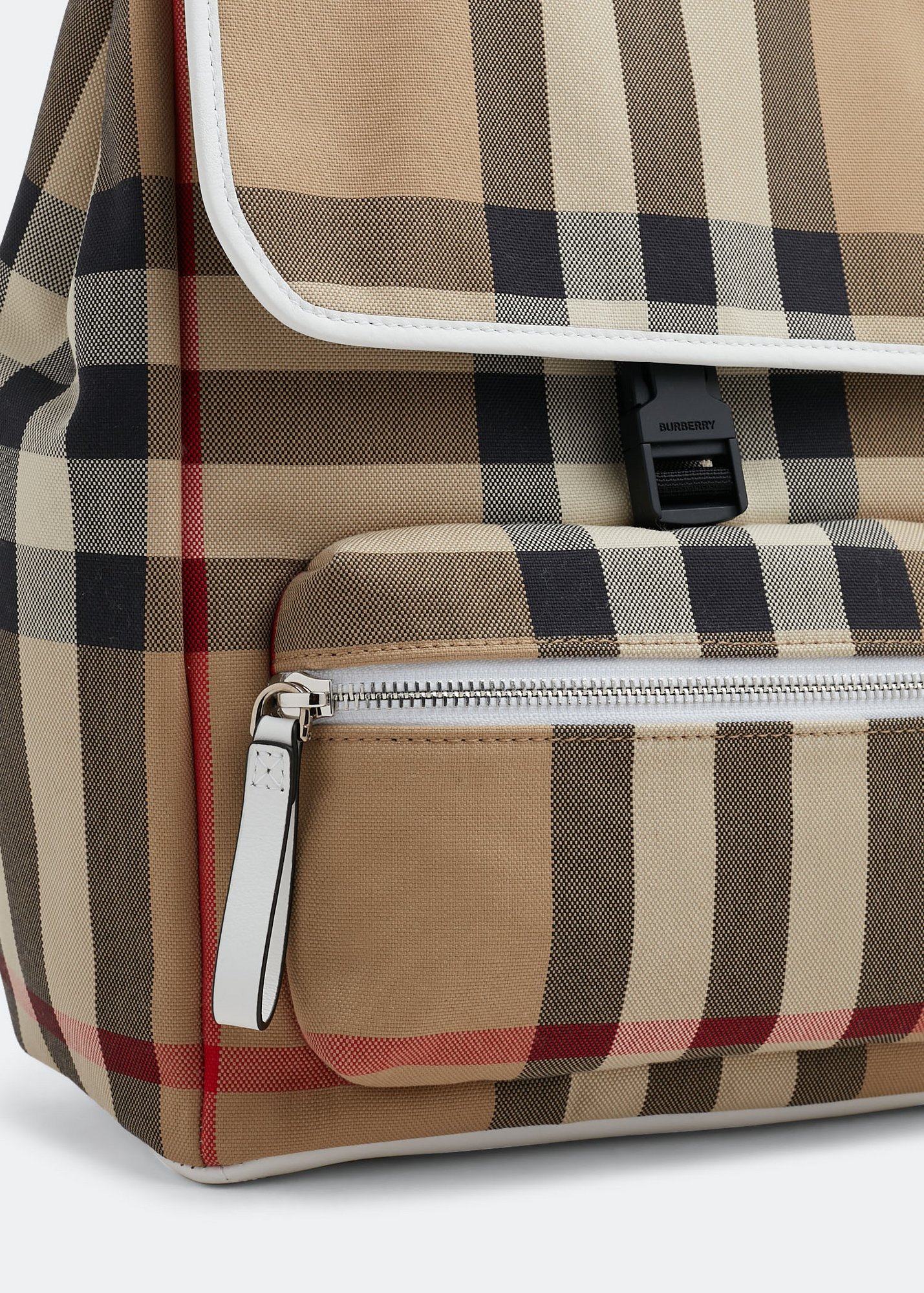 

Checked backpack, Beige