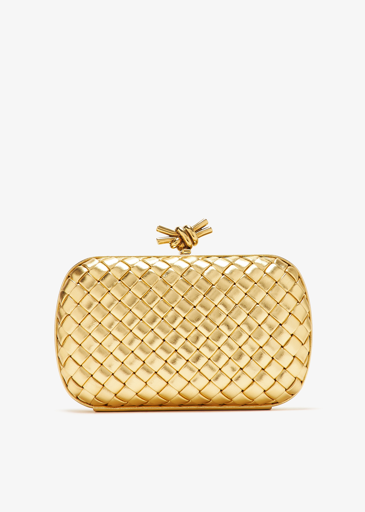 

Knot clutch, Gold