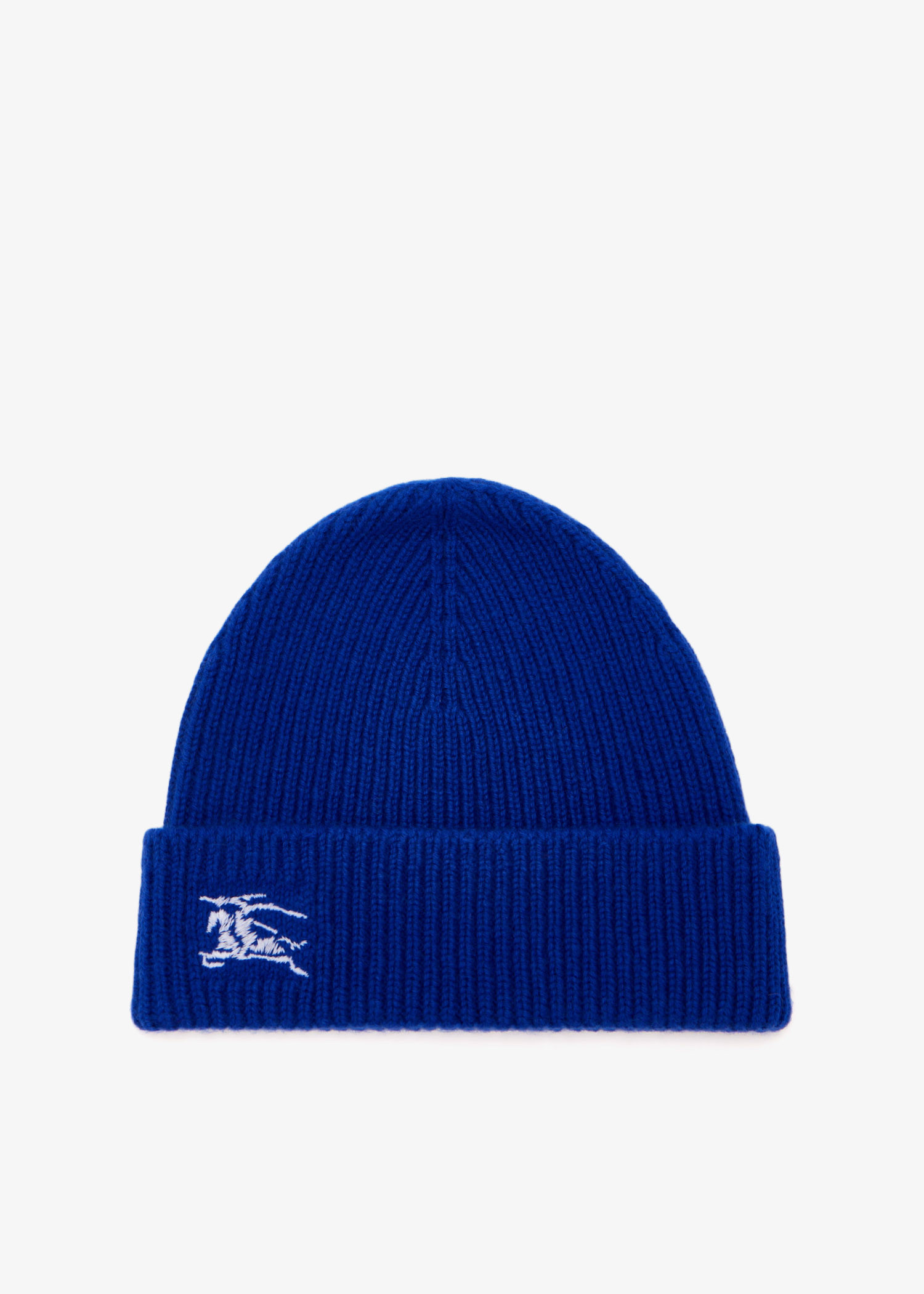 

Ribbed cashmere beanie, Blue