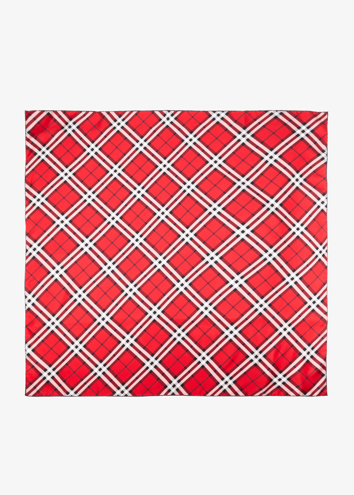 

Check Silk scarf, Printed