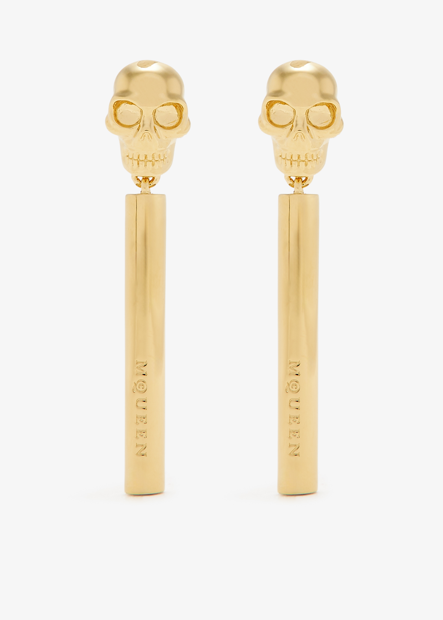 

Skull Bar earrings, Gold